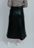 Lena Faux Leather Midi Skirt sold by Vinnie Louise