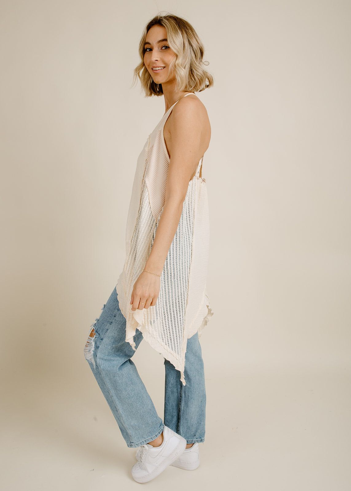 Maisel Tunic - Oyster sold by Vinnie Louise product image thumbnail 3