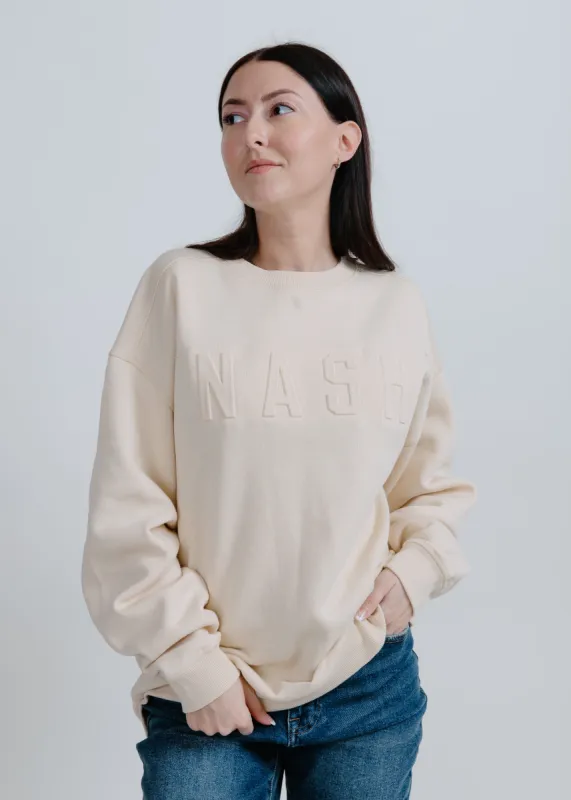 NASH Iconic Crewneck - Light Tan sold by Vinnie Louise