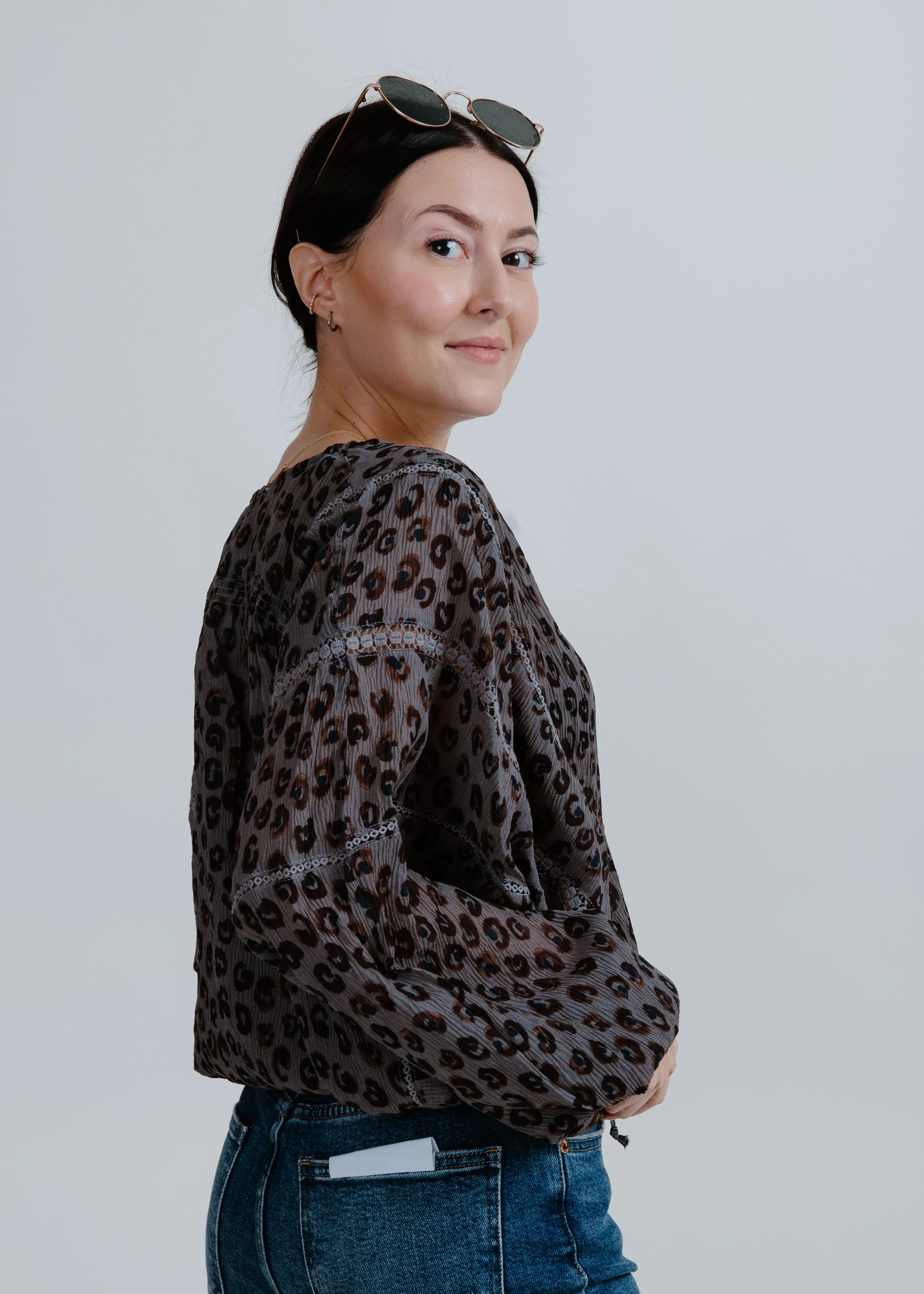 Jessie Leopard Top sold by Vinnie Louise product image thumbnail 2