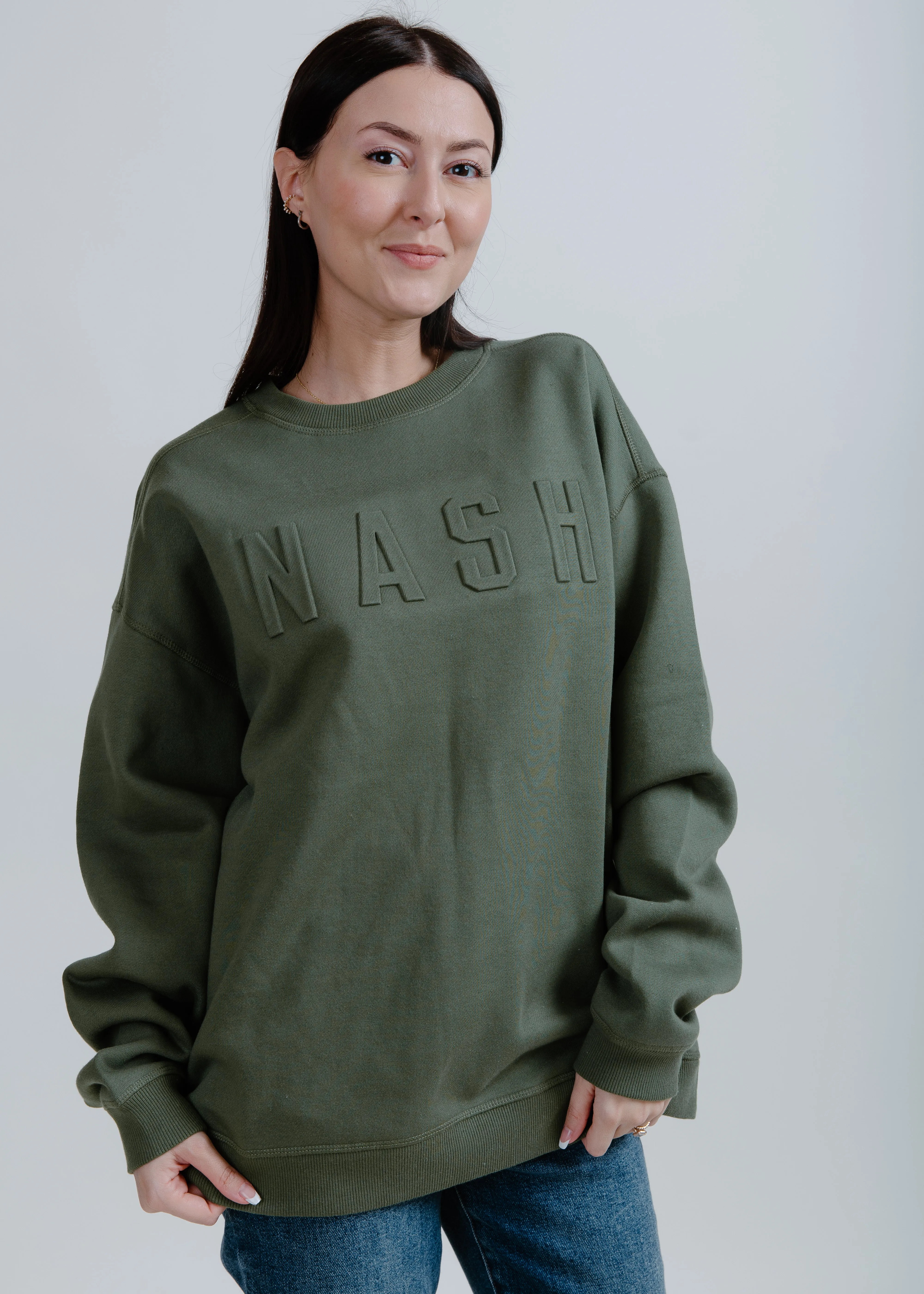 NASH Iconic Crewneck - Deep Green sold by Vinnie Louise product image thumbnail 3