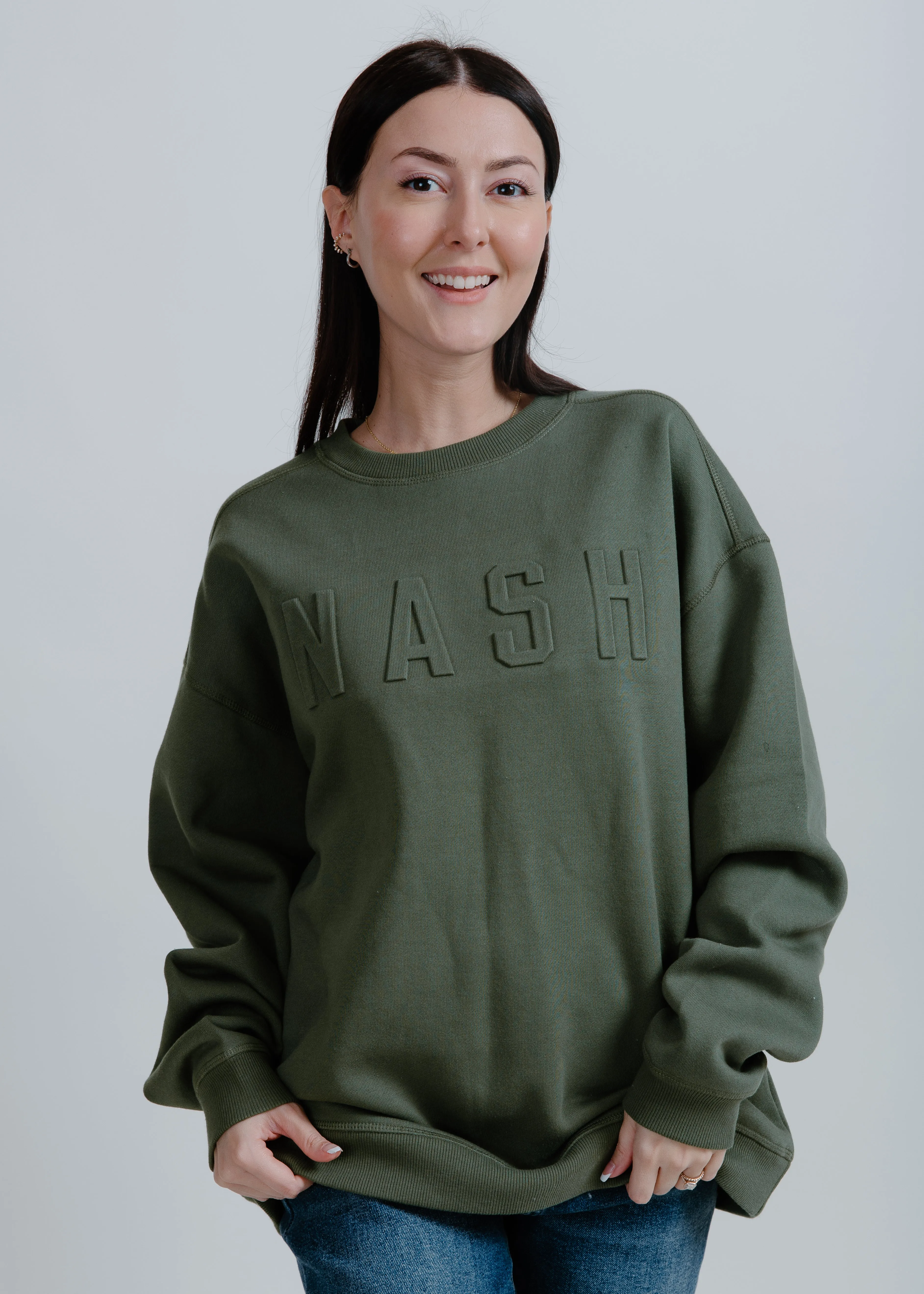 NASH Iconic Crewneck - Deep Green sold by Vinnie Louise product image thumbnail 2