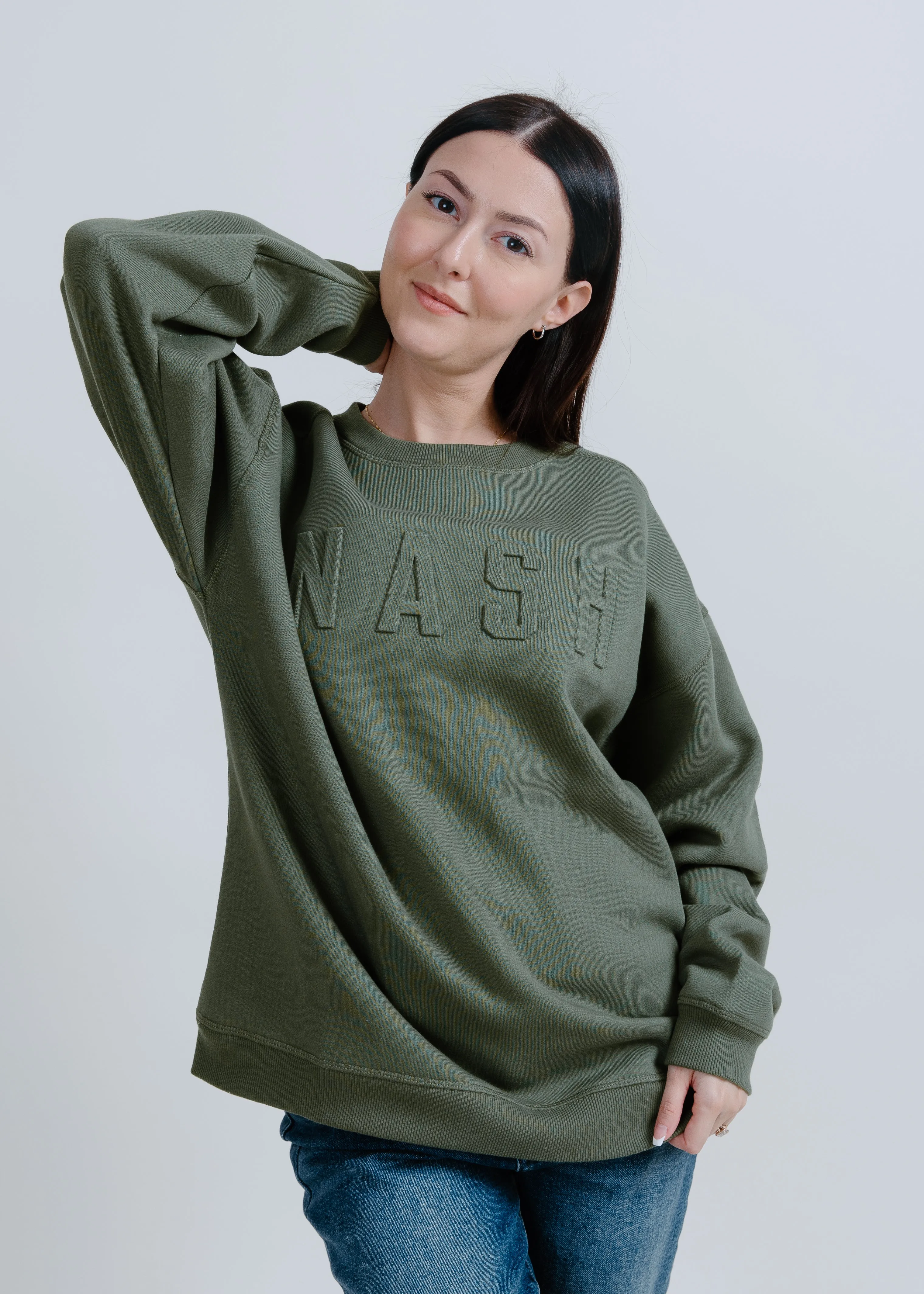 NASH Iconic Crewneck - Deep Green sold by Vinnie Louise product image thumbnail 4