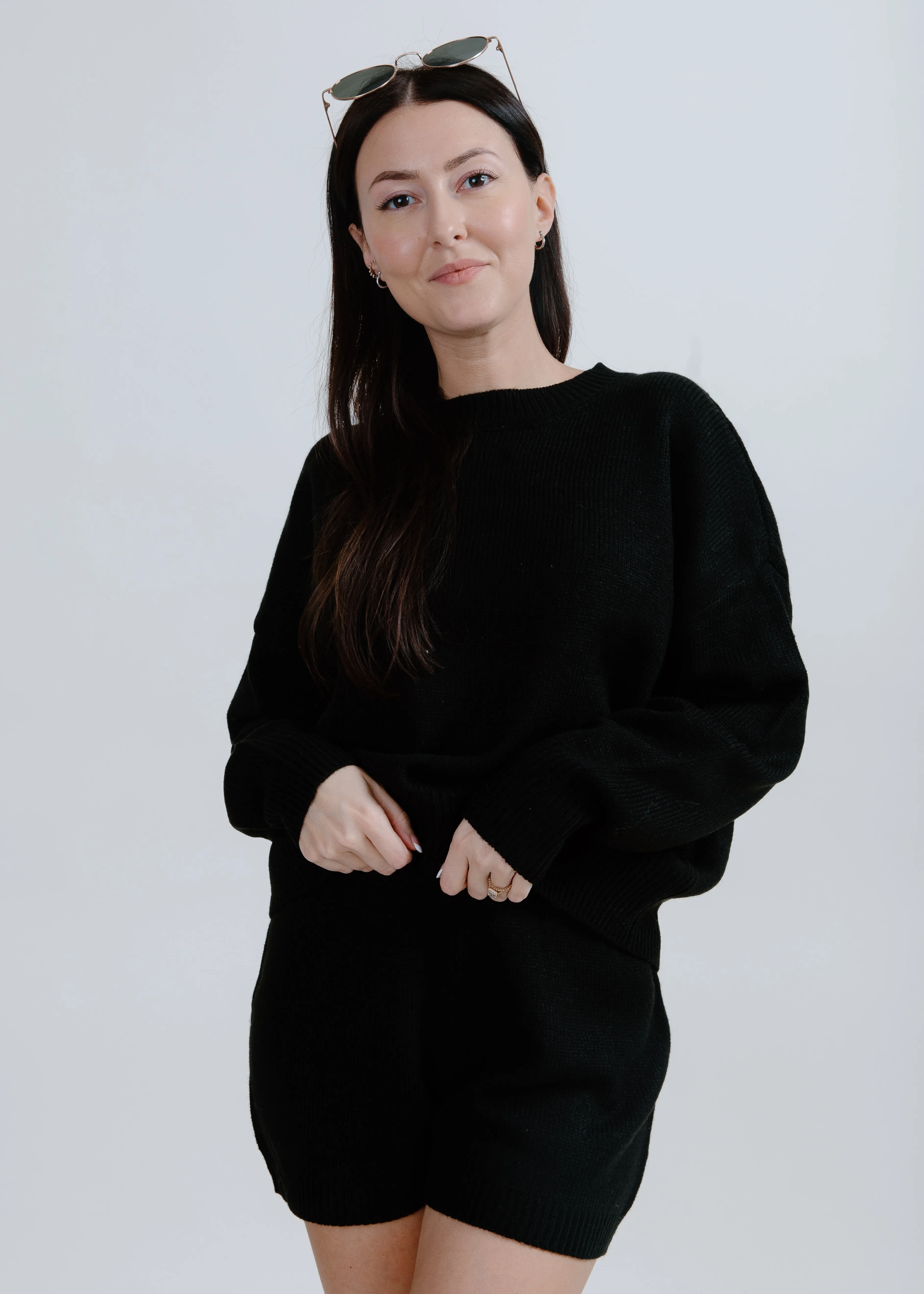 Iris Sweater and Shorts Set - Black sold by Vinnie Louise product image thumbnail 4