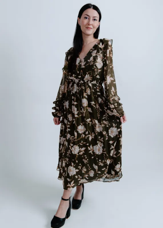 Afternoon Tea Floral Midi Dress sold by Vinnie Louise