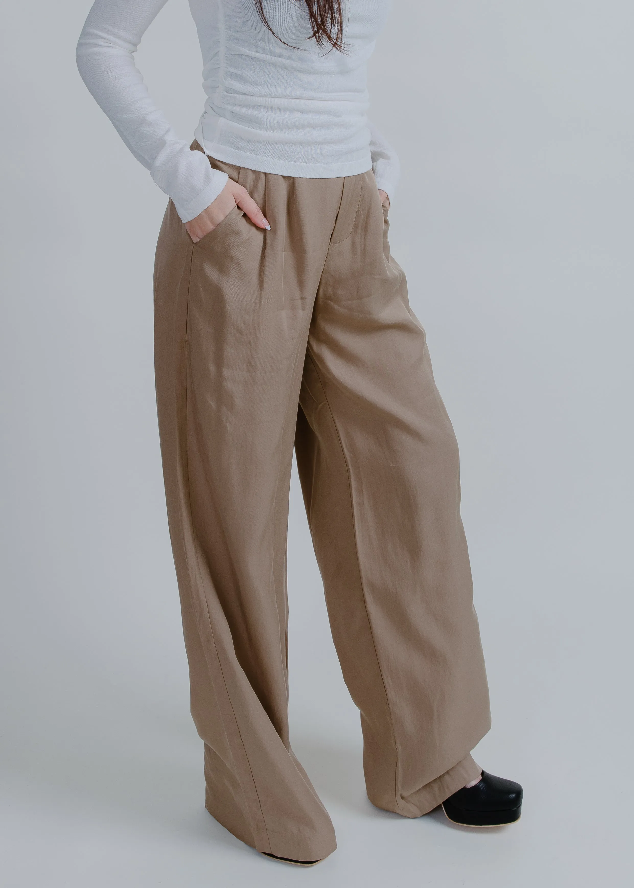 She Means Business Trousers - Khaki sold by Vinnie Louise product image thumbnail 2