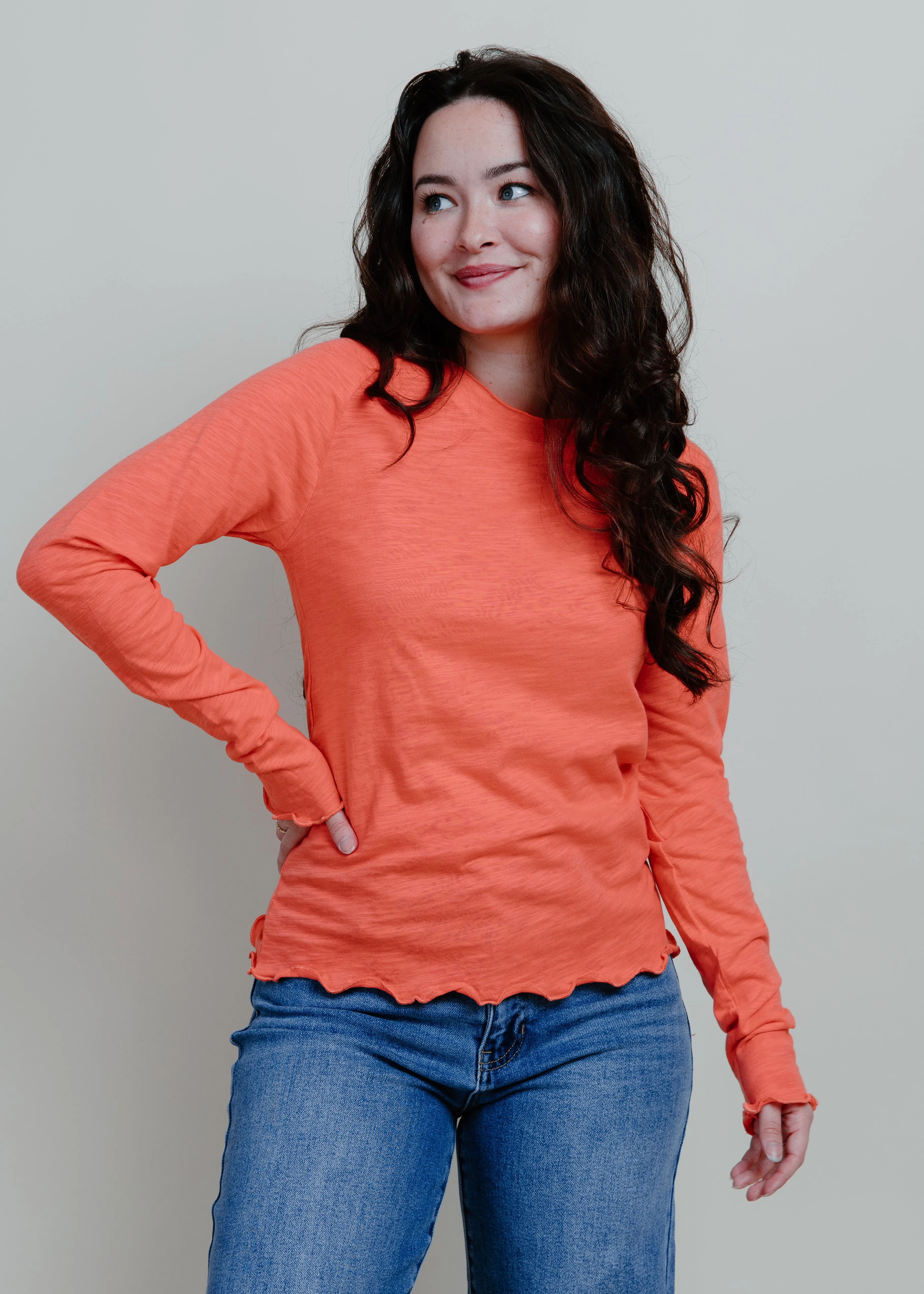 Draper Long Sleeve Top - Coral sold by Vinnie Louise product image thumbnail 4