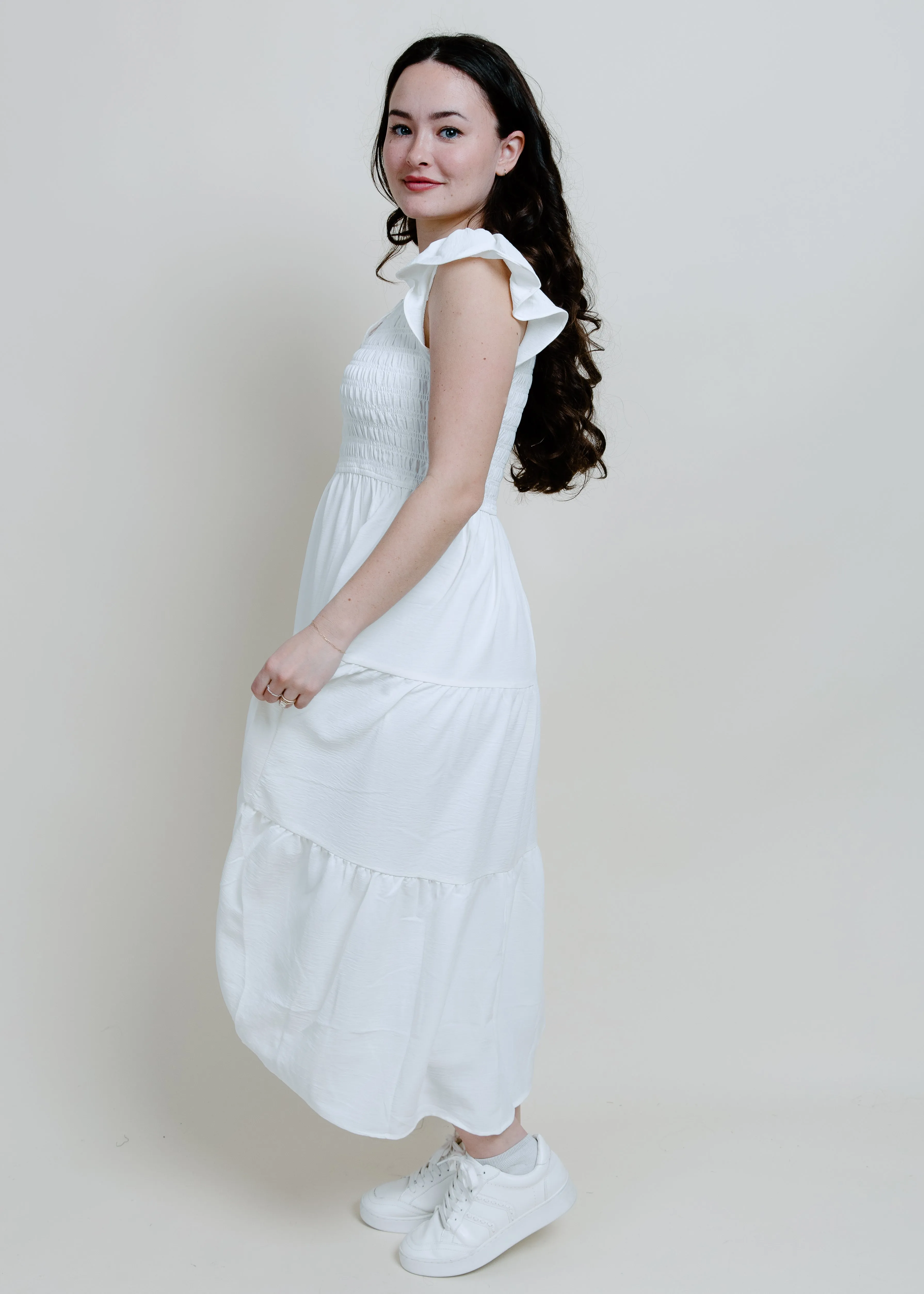 Easy Goes It Maxi Dress - Ivory sold by Vinnie Louise product image thumbnail 3