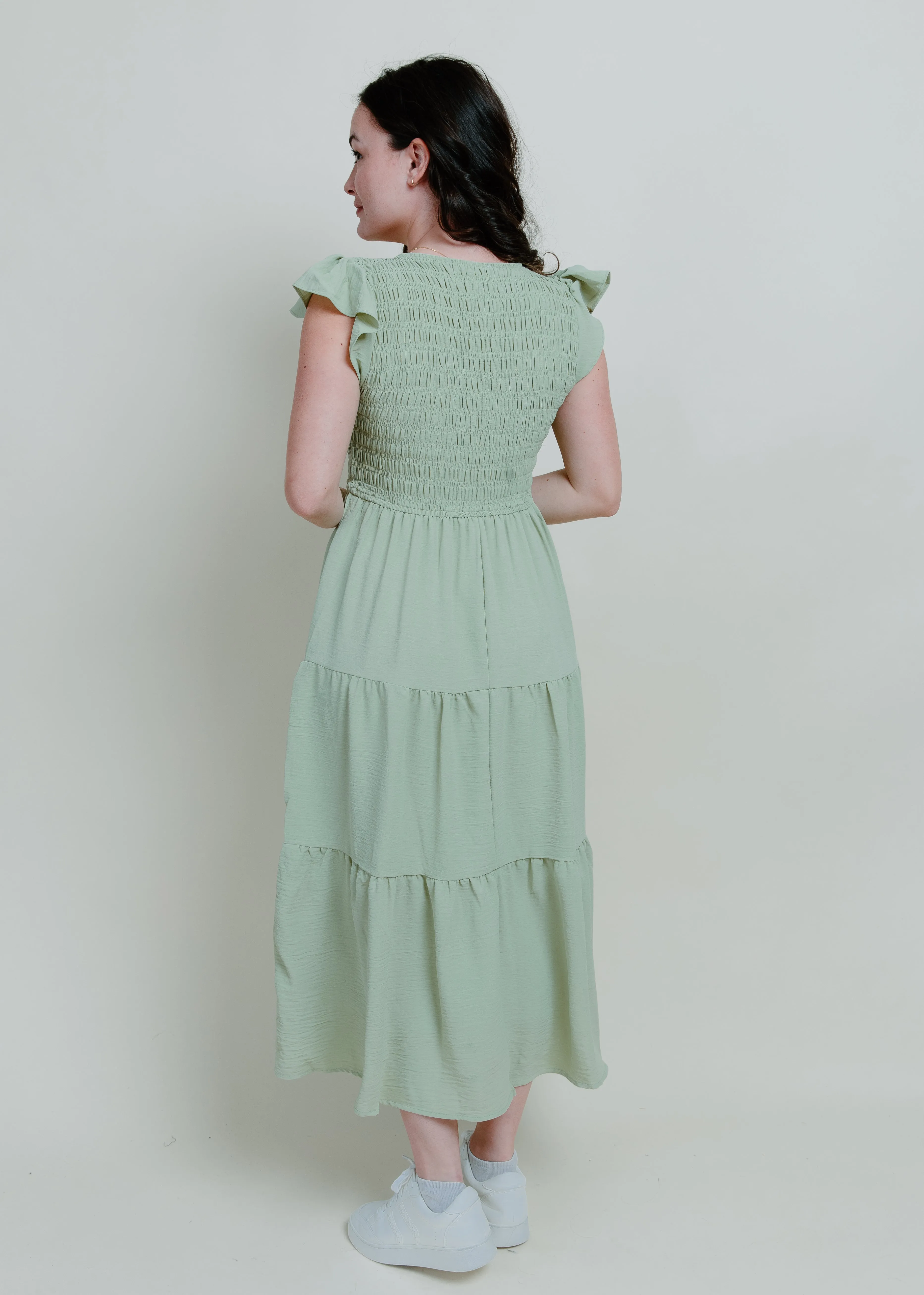 Easy Goes It Maxi Dress - Sage sold by Vinnie Louise product image thumbnail 2