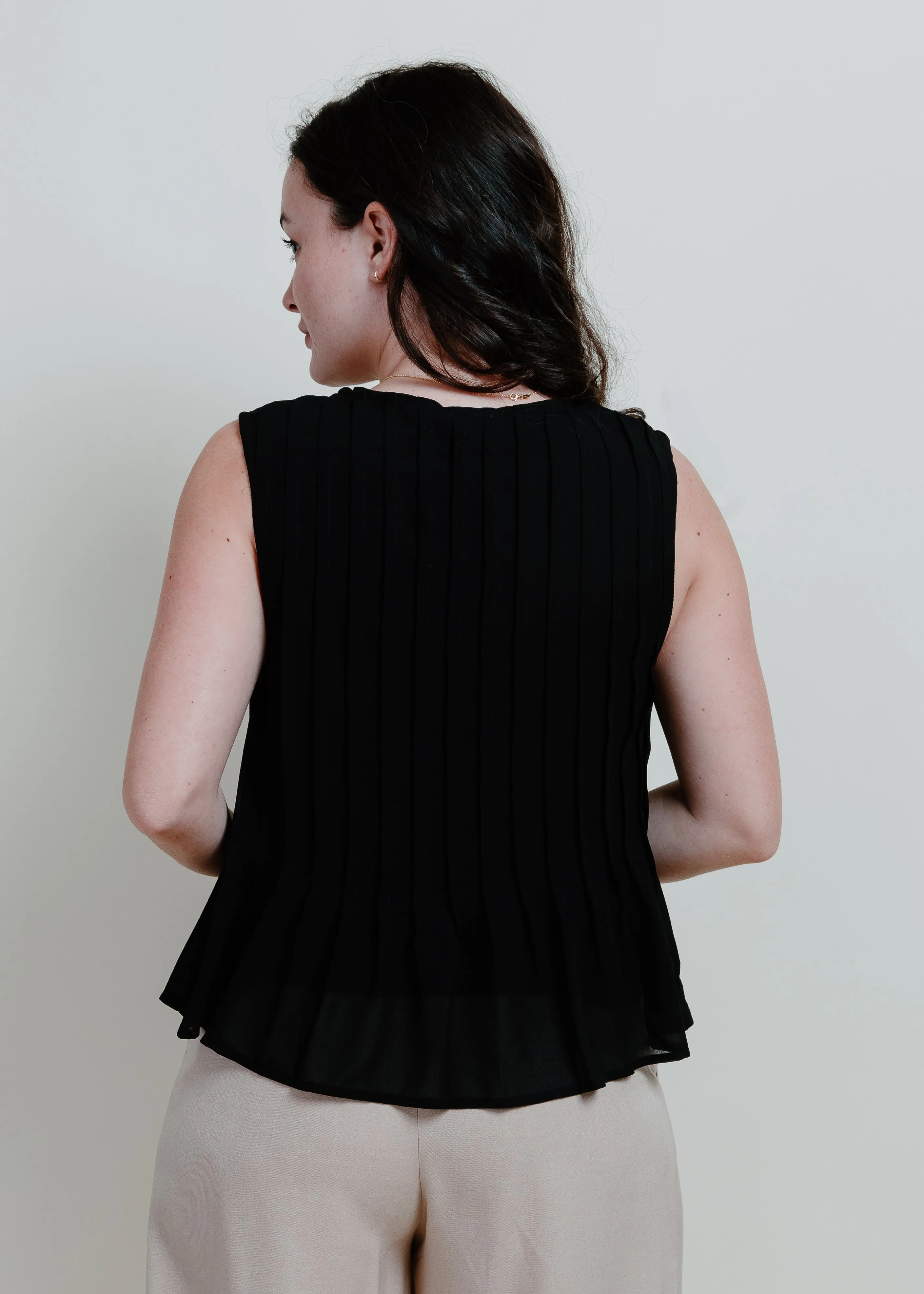 First Class Tie Top - Black sold by Vinnie Louise product image thumbnail 3