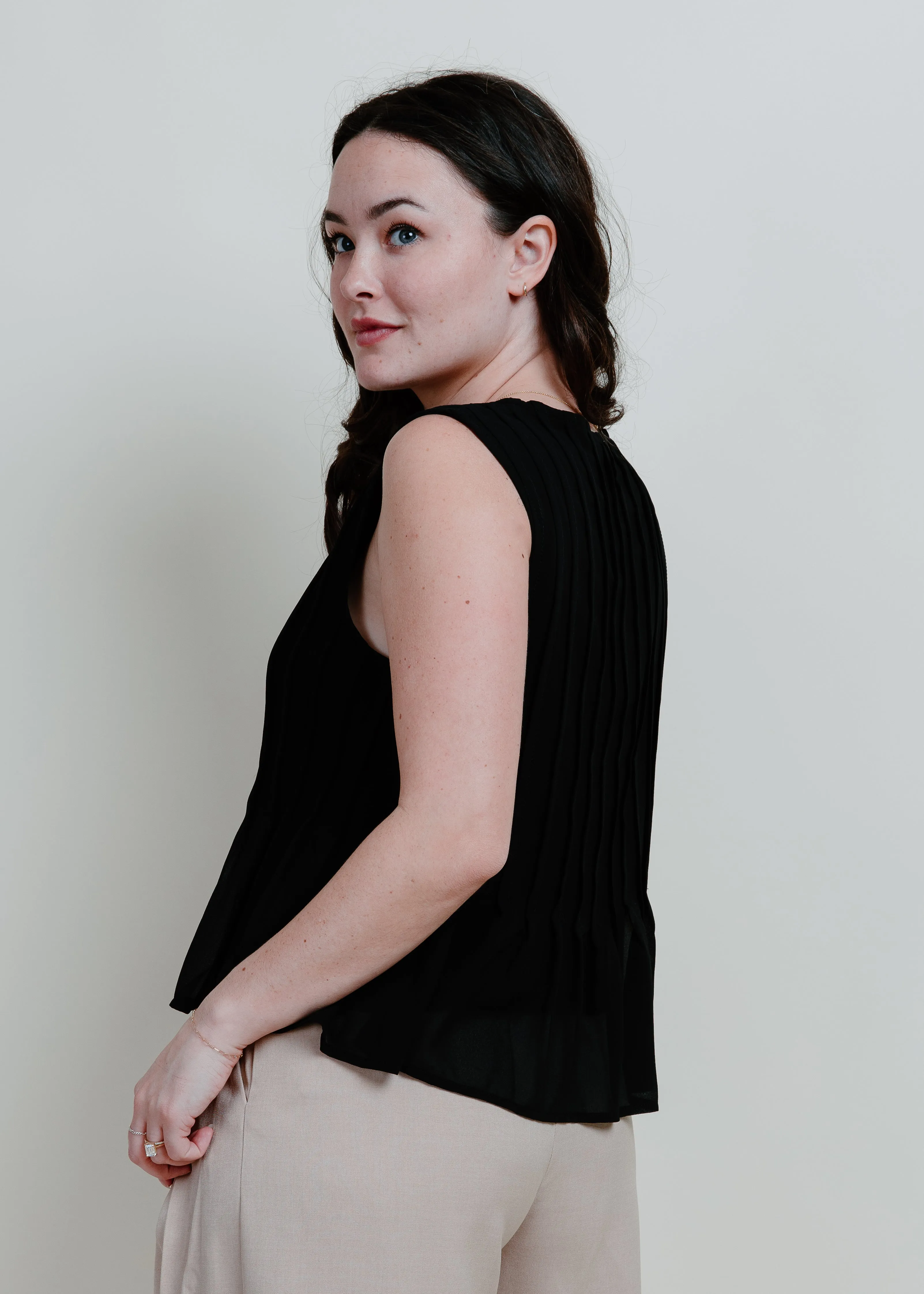 First Class Tie Top - Black sold by Vinnie Louise product image thumbnail 4