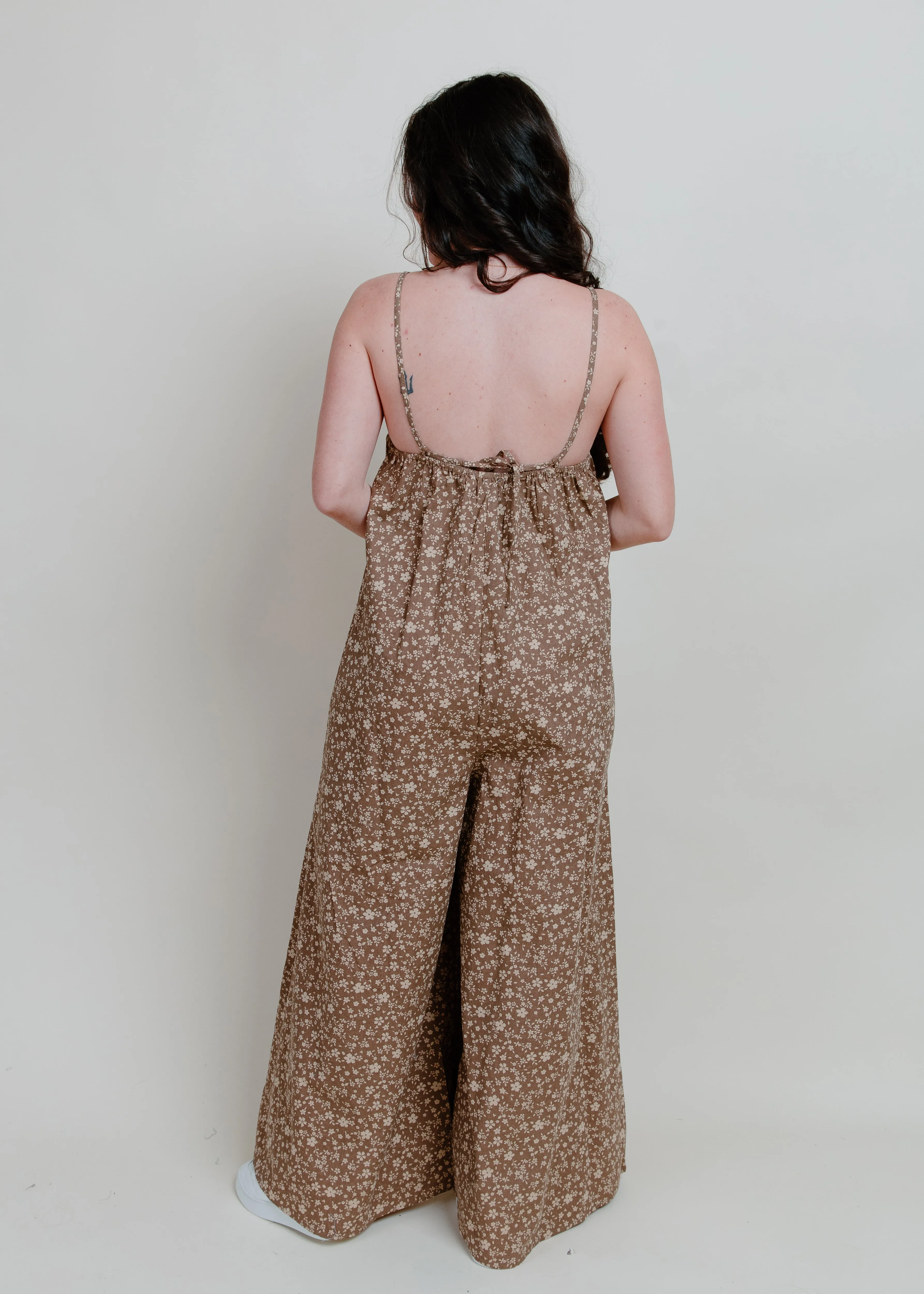Mariella Floral Jumpsuit - Ash Mocha sold by Vinnie Louise product image thumbnail 5