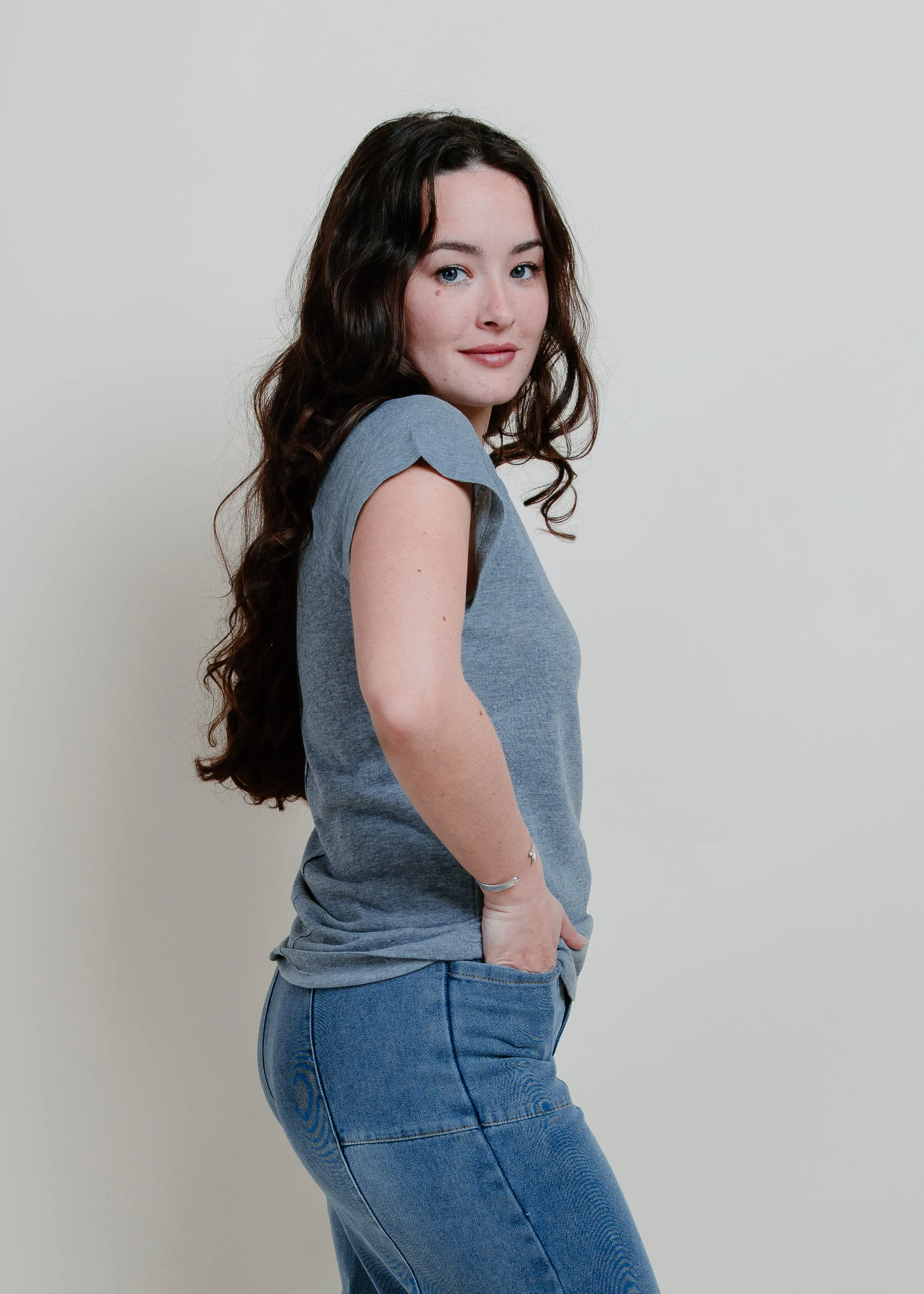 Ivy Tee - Heather Grey sold by Vinnie Louise product image thumbnail 2