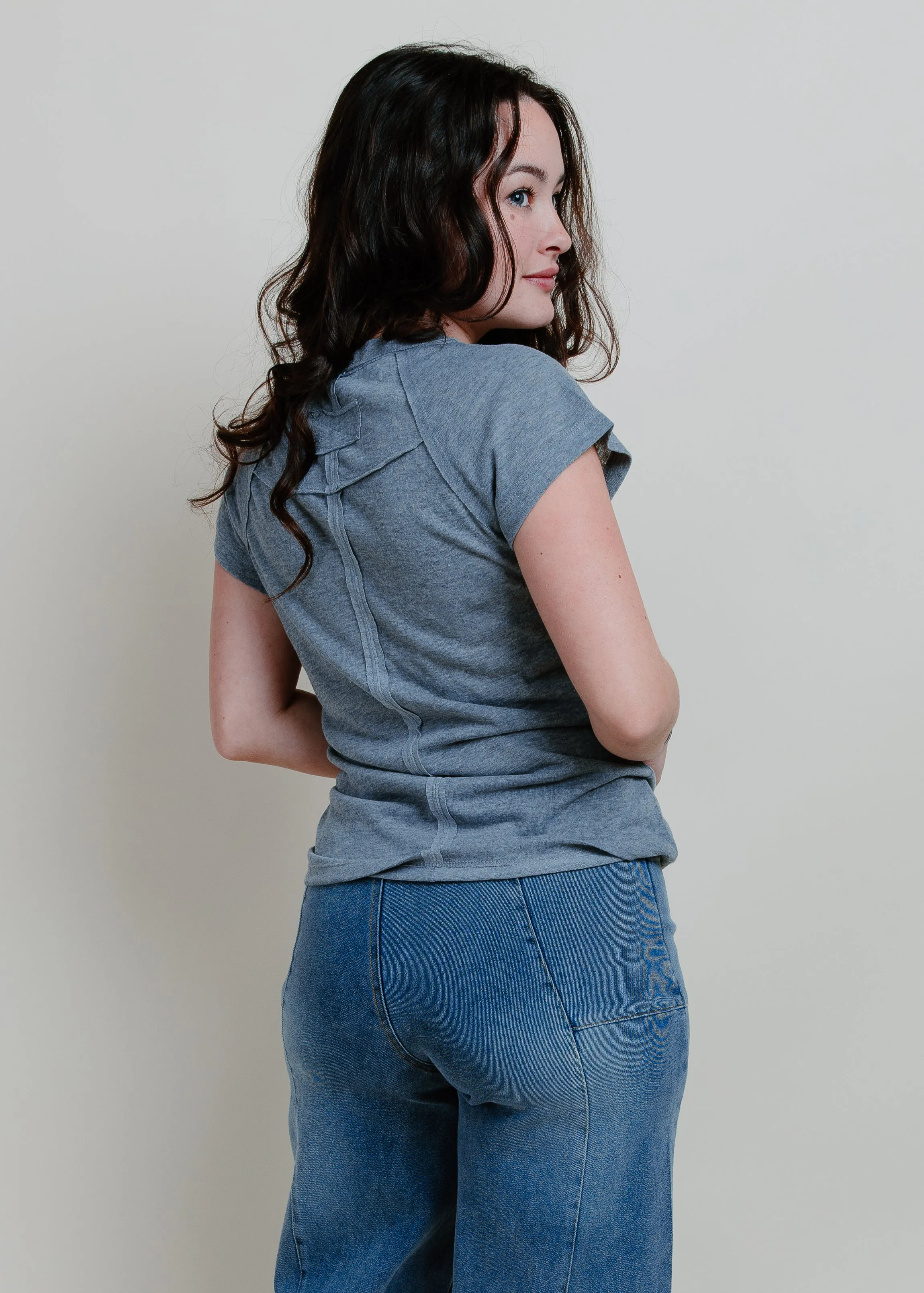 Ivy Tee - Heather Grey sold by Vinnie Louise product image thumbnail 3