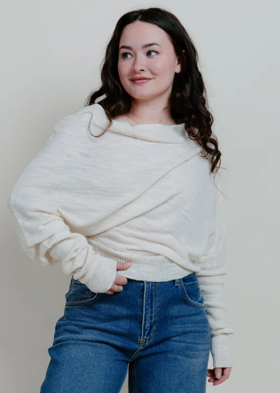 Aimee Off The Shoulder Top - Cream sold by Vinnie Louise