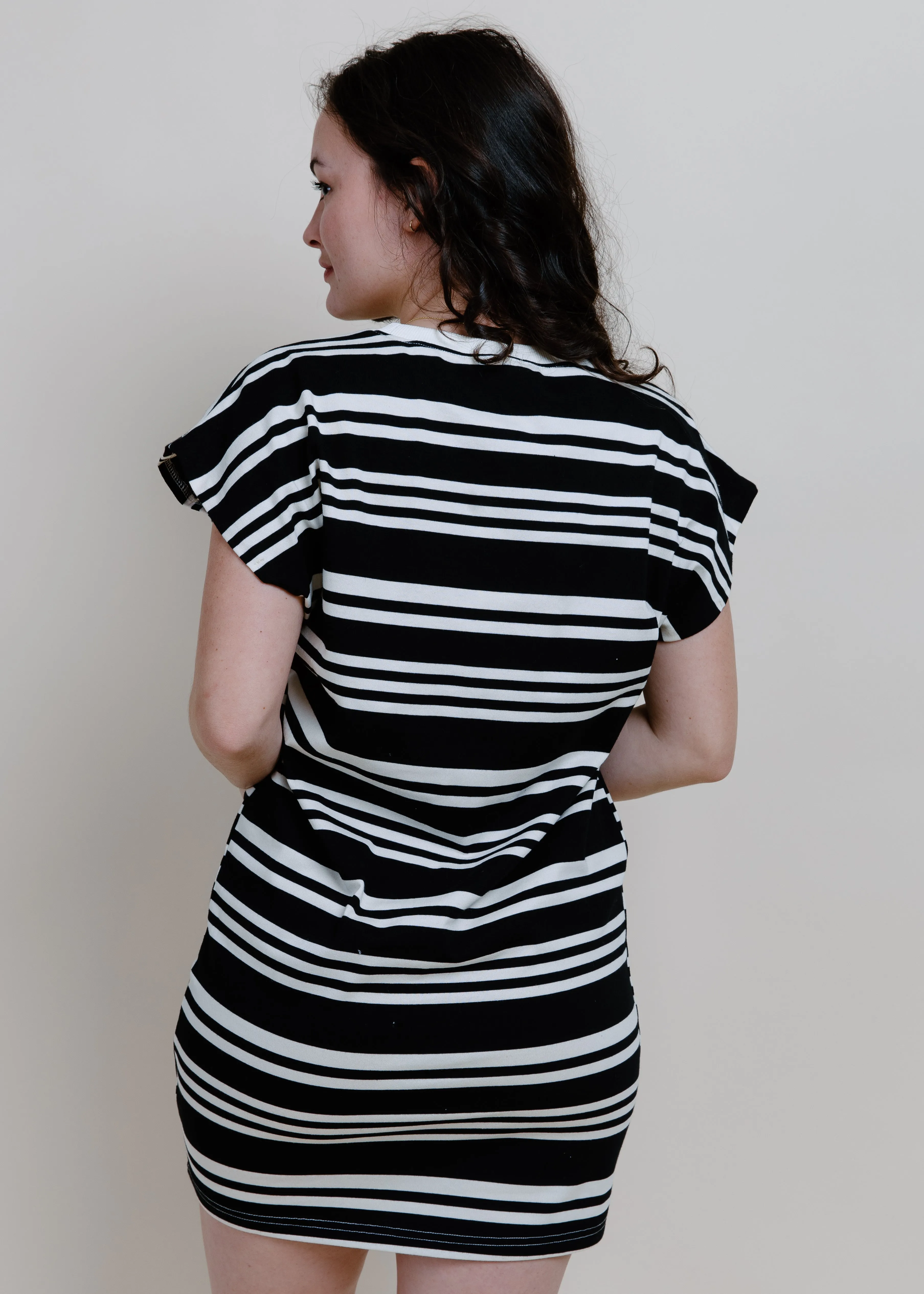 Diana Striped T-Shirt Dress sold by Vinnie Louise product image thumbnail 3