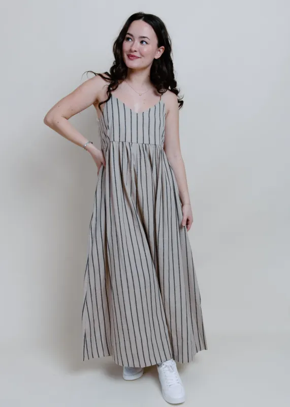 Maria Striped Maxi Dress sold by Vinnie Louise