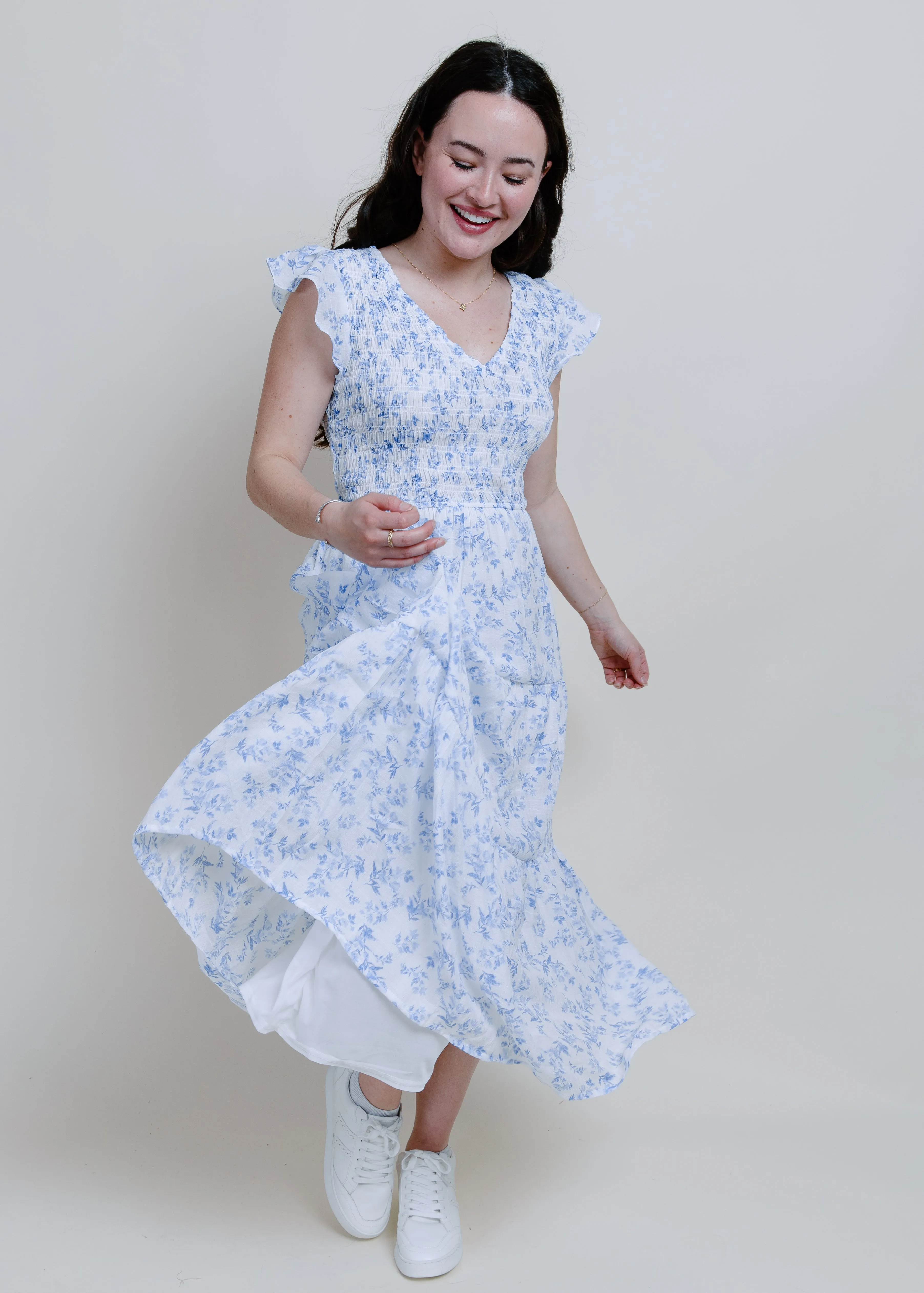 Picnic Date Short Sleeve Midi Dress sold by Vinnie Louise