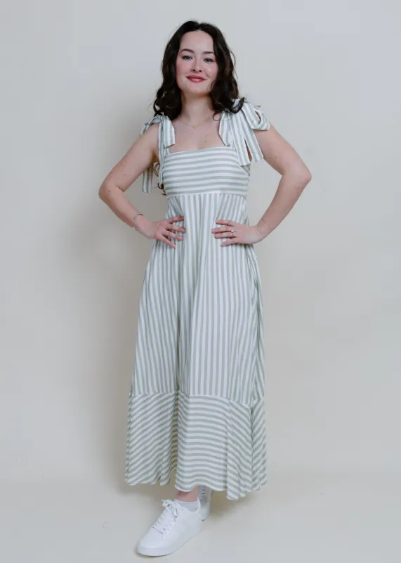 Adelaide Tie Strap Maxi Dress sold by Vinnie Louise