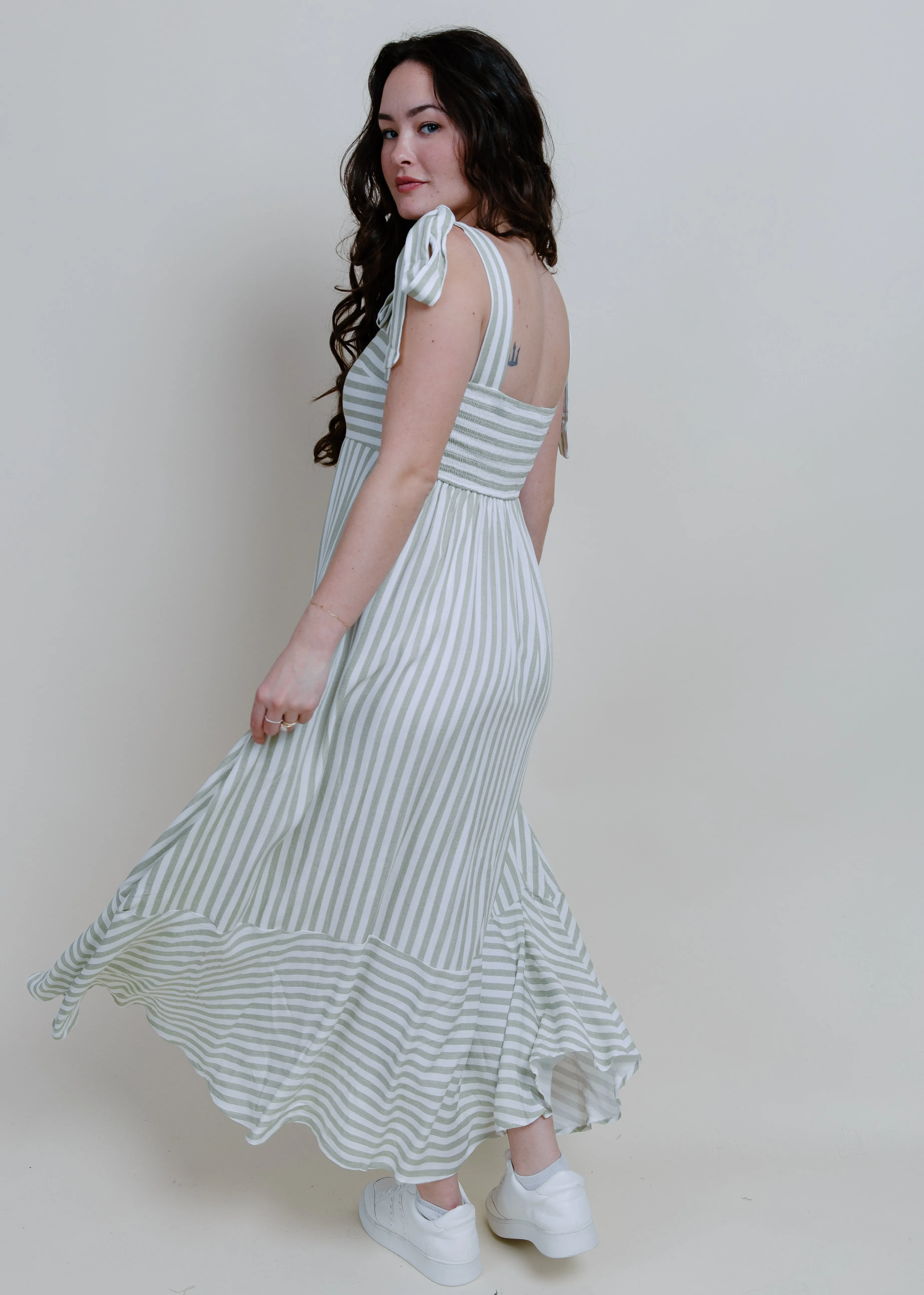 Adelaide Tie Strap Maxi Dress sold by Vinnie Louise product image thumbnail 2