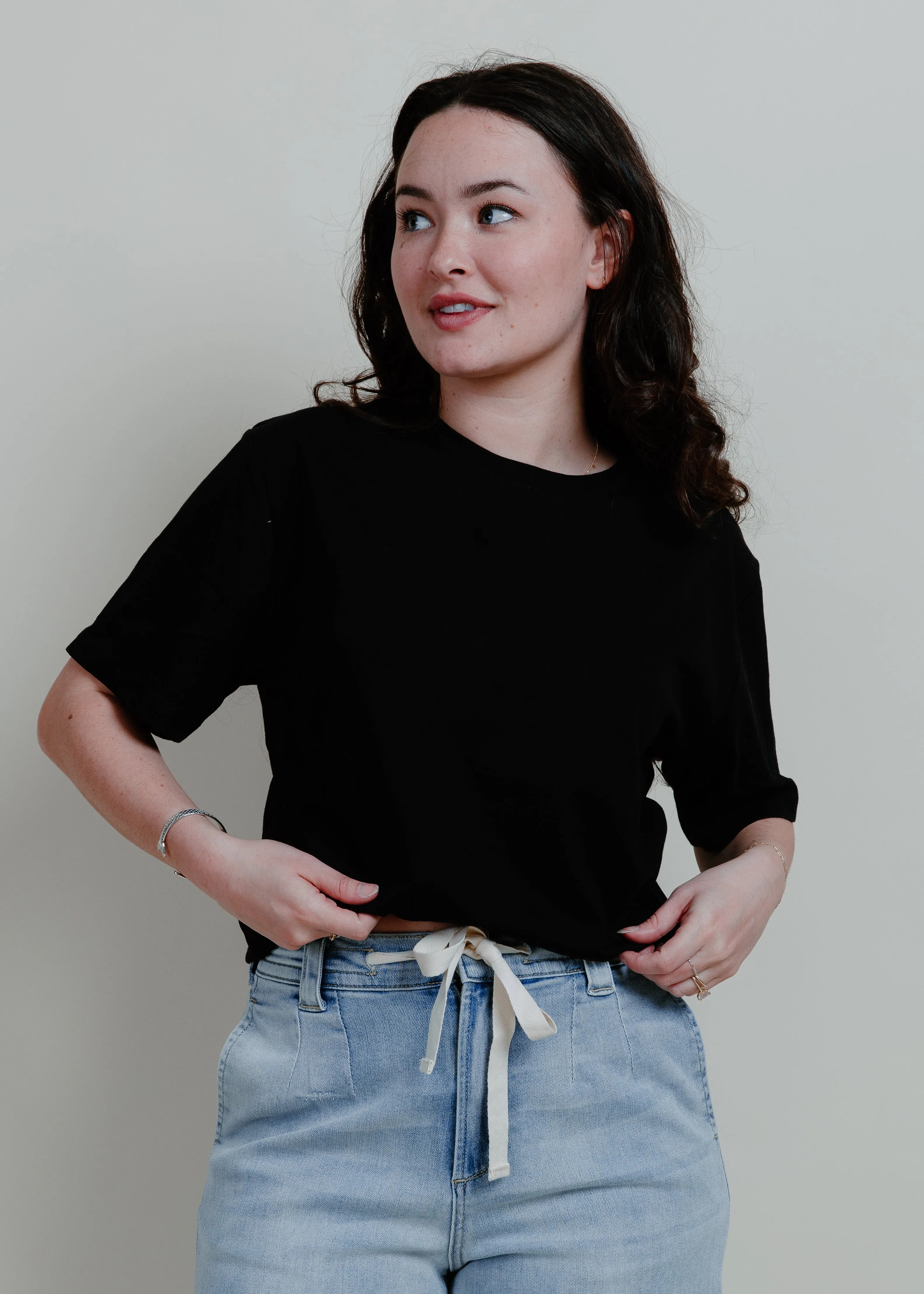 Out The Door Tee - Black sold by Vinnie Louise product image thumbnail 4
