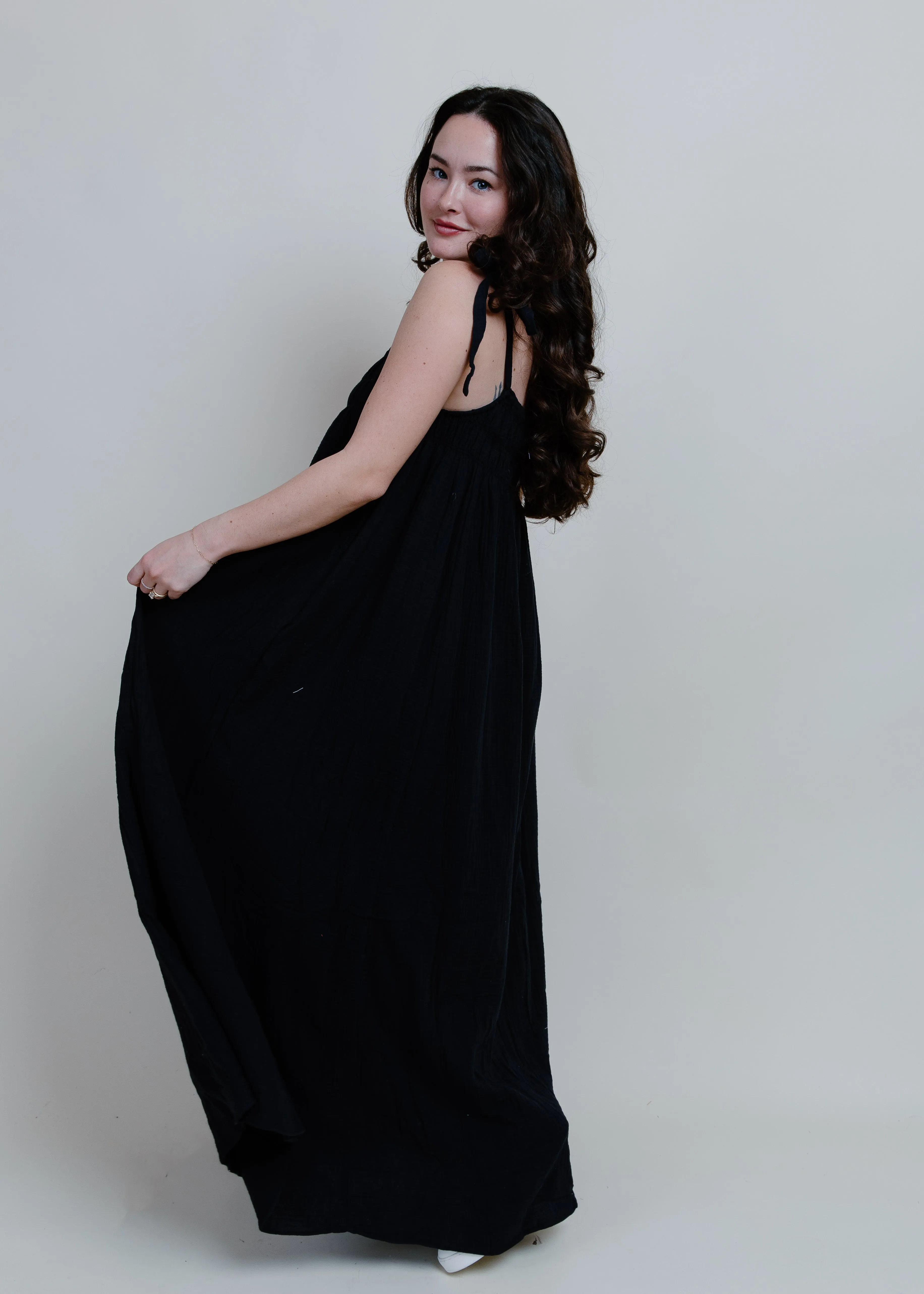 With The Tide Maxi Dress - Black sold by Vinnie Louise