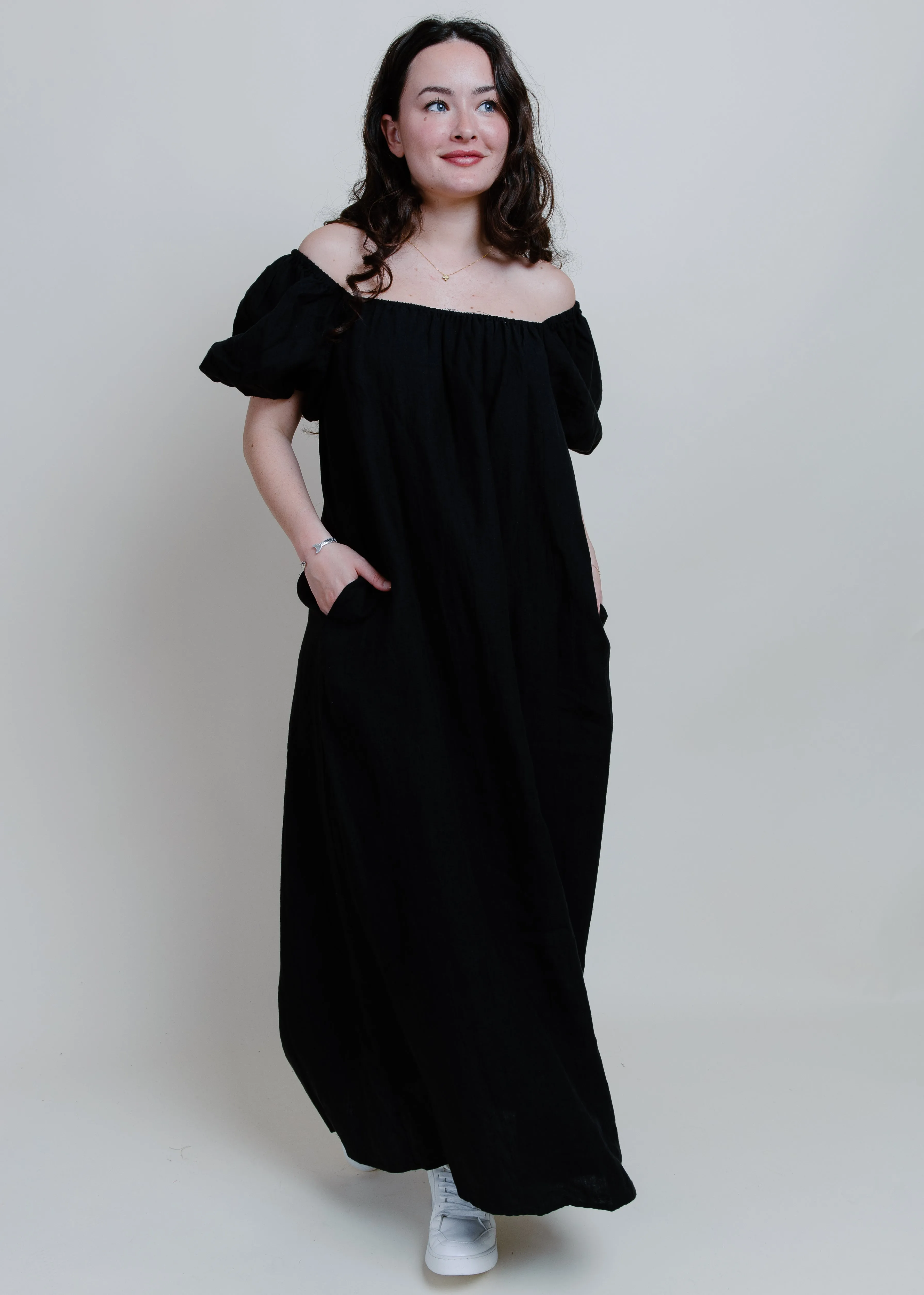 Reid Puff Sleeve Maxi Dress - Black sold by Vinnie Louise product image thumbnail 3