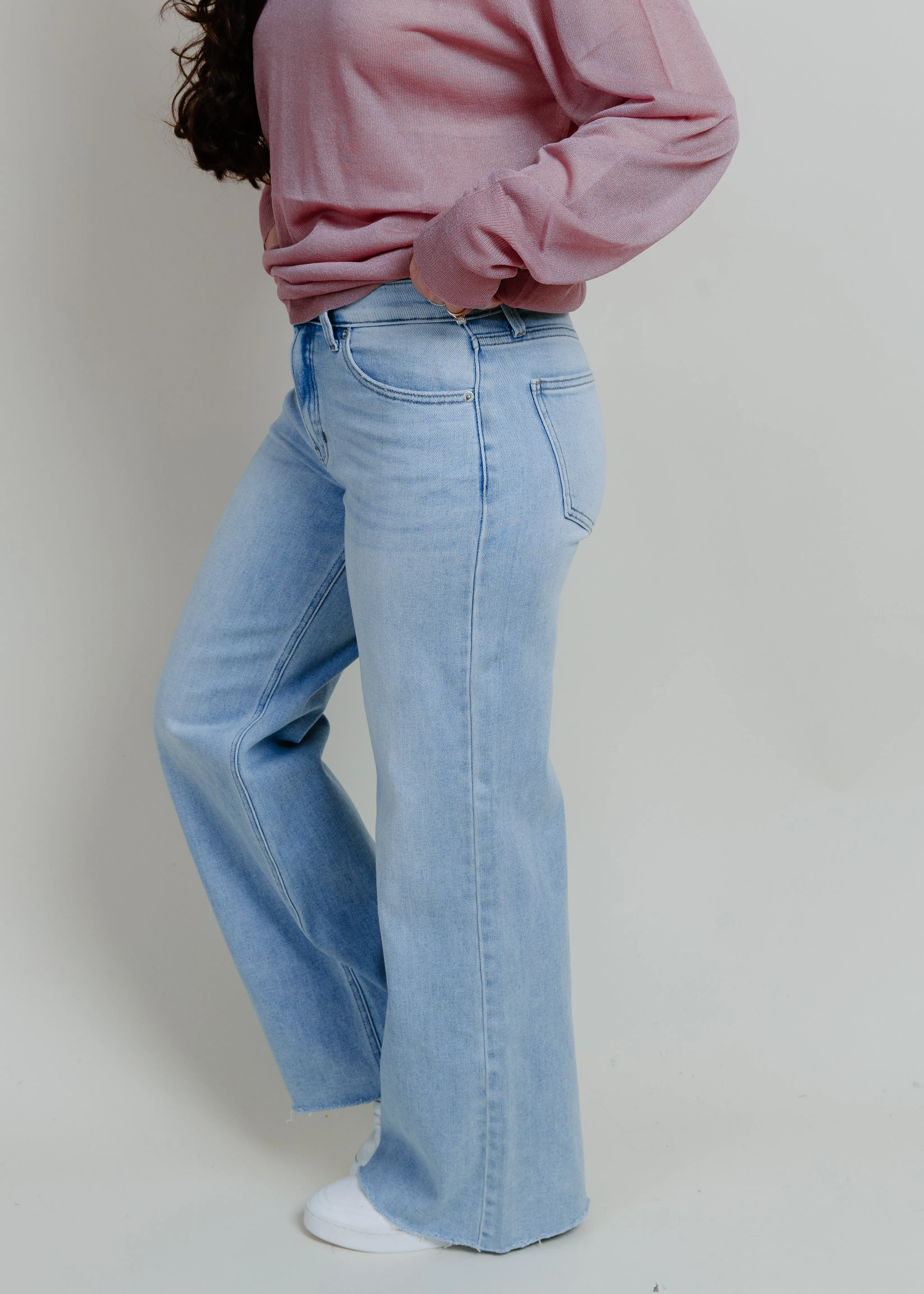 Ashley Wide Leg Denim - Light Wash sold by Vinnie Louise product image thumbnail 2