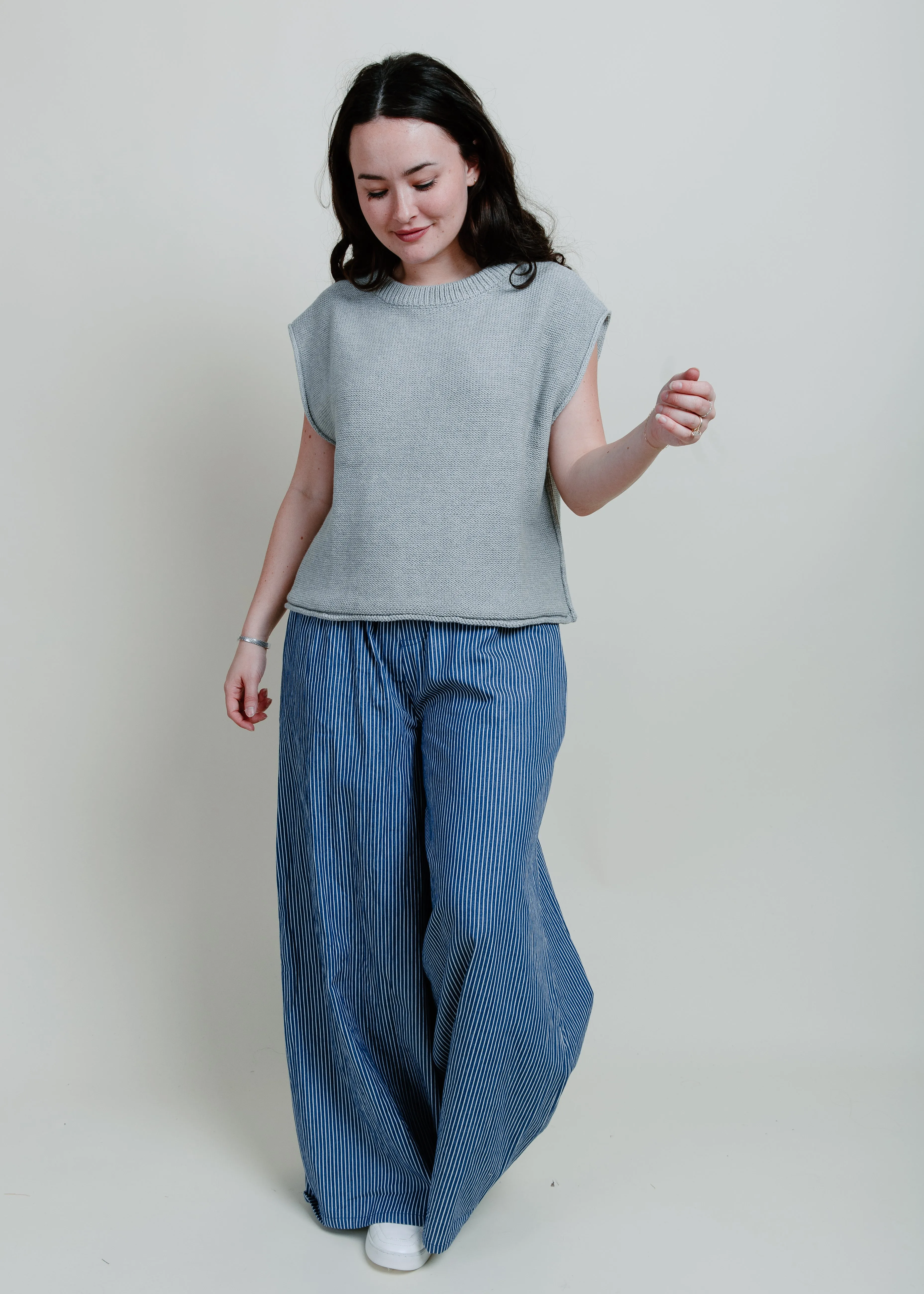 Welma Cotton Knit Sweater - Grey sold by Vinnie Louise product image thumbnail 4
