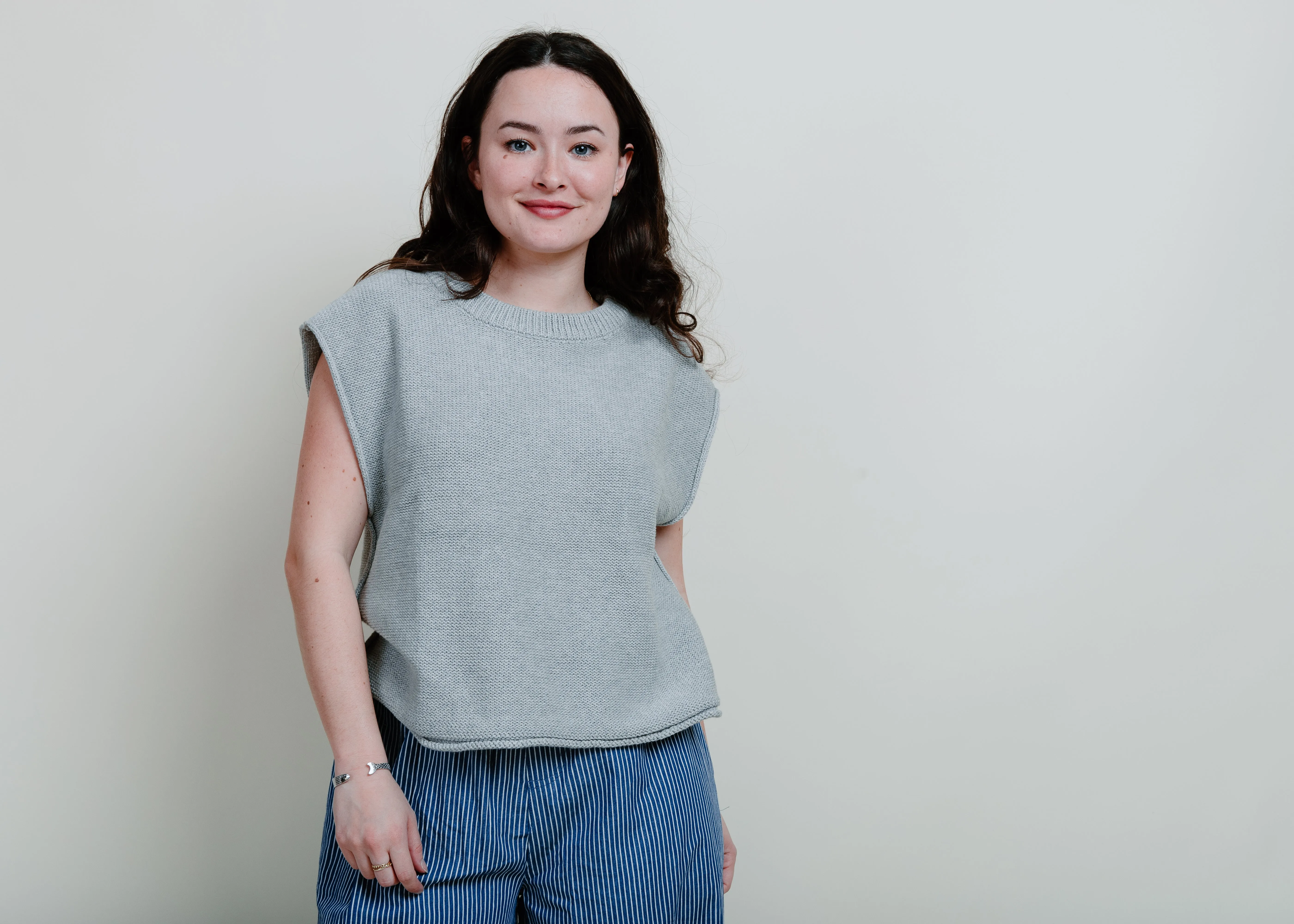 Welma Cotton Knit Sweater - Grey sold by Vinnie Louise product image thumbnail 5