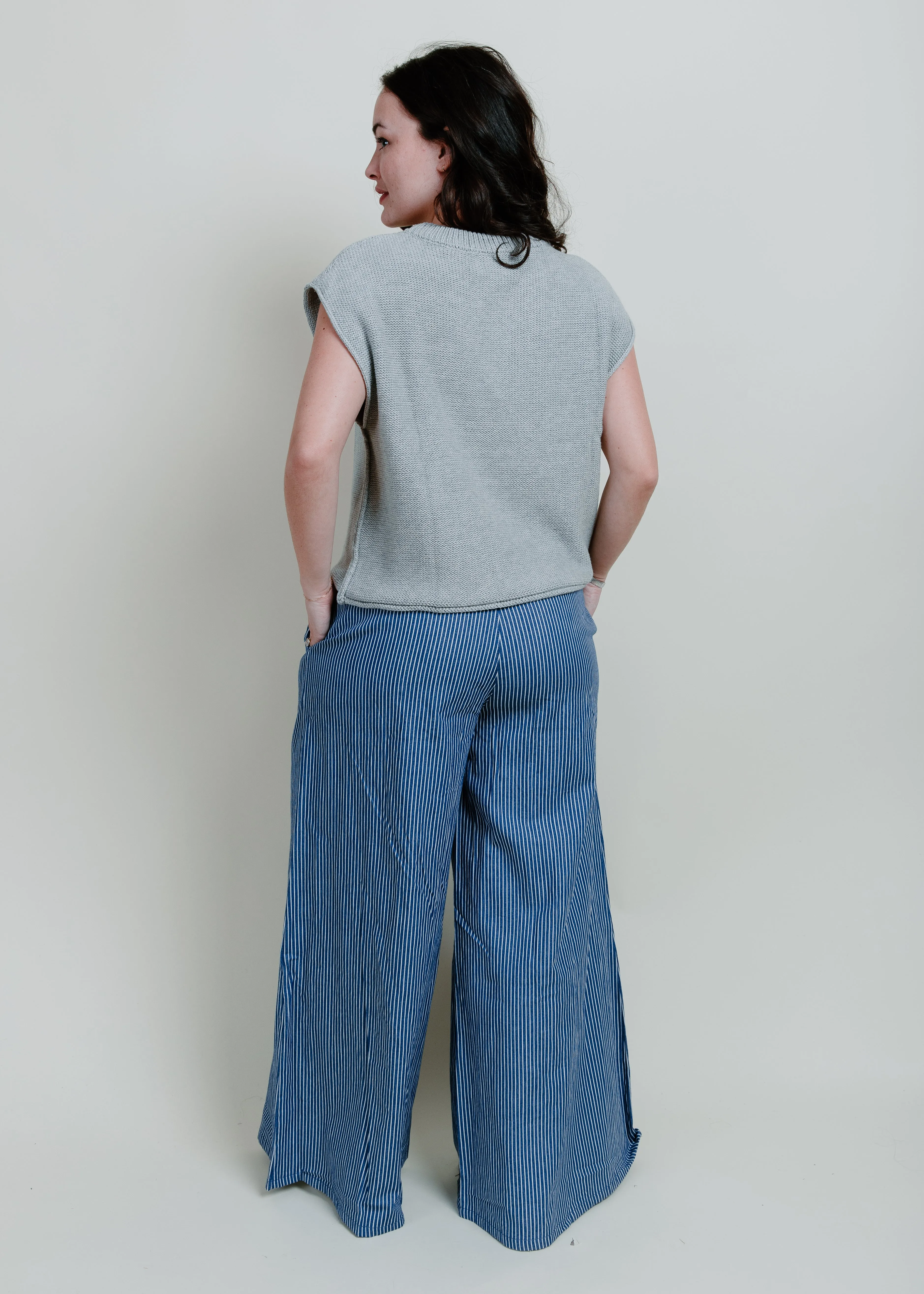 Welma Cotton Knit Sweater - Grey sold by Vinnie Louise product image thumbnail 3