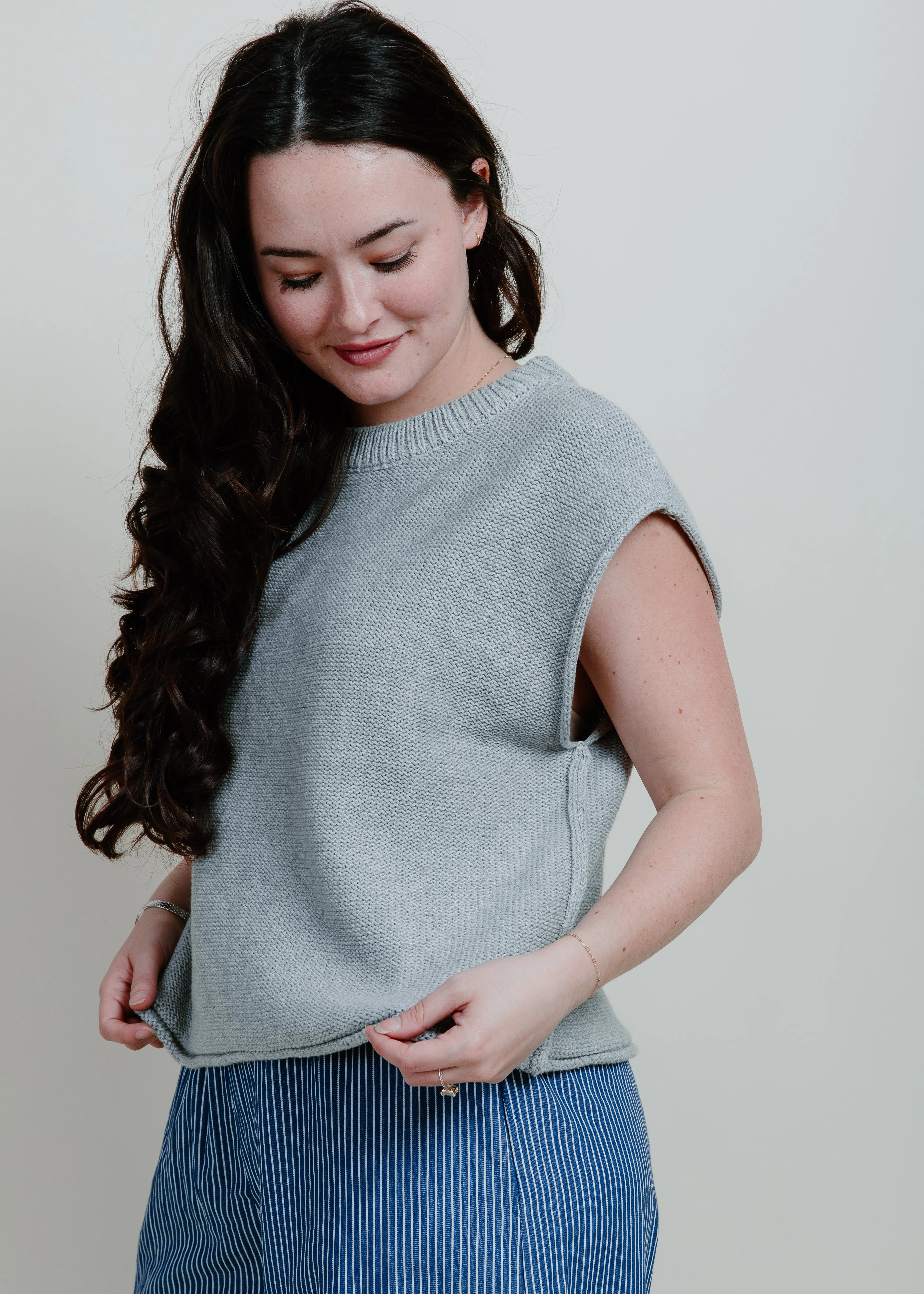 Welma Cotton Knit Sweater - Grey sold by Vinnie Louise product image thumbnail 2