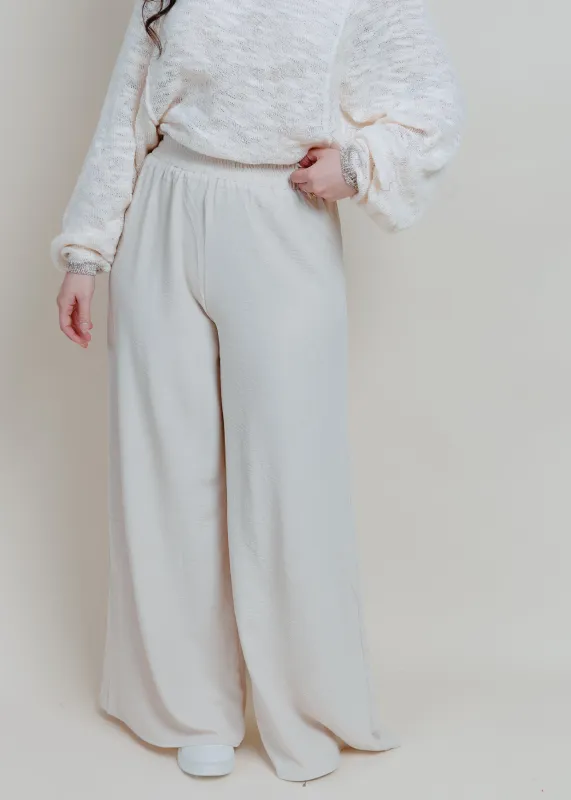 Amanda Wide Leg Pants - Stone sold by Vinnie Louise