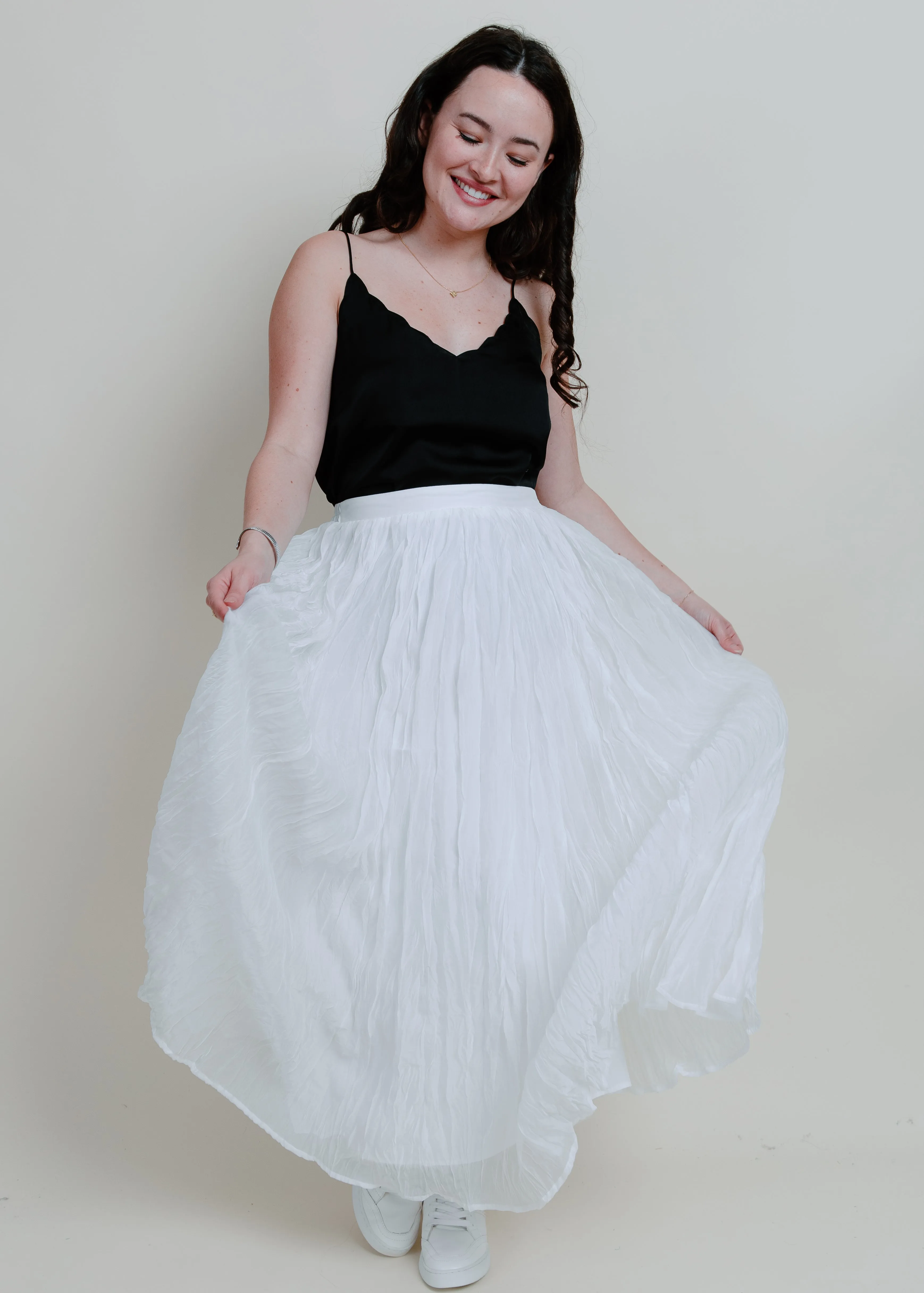 Sweet On You Maxi Skirt - White sold by Vinnie Louise