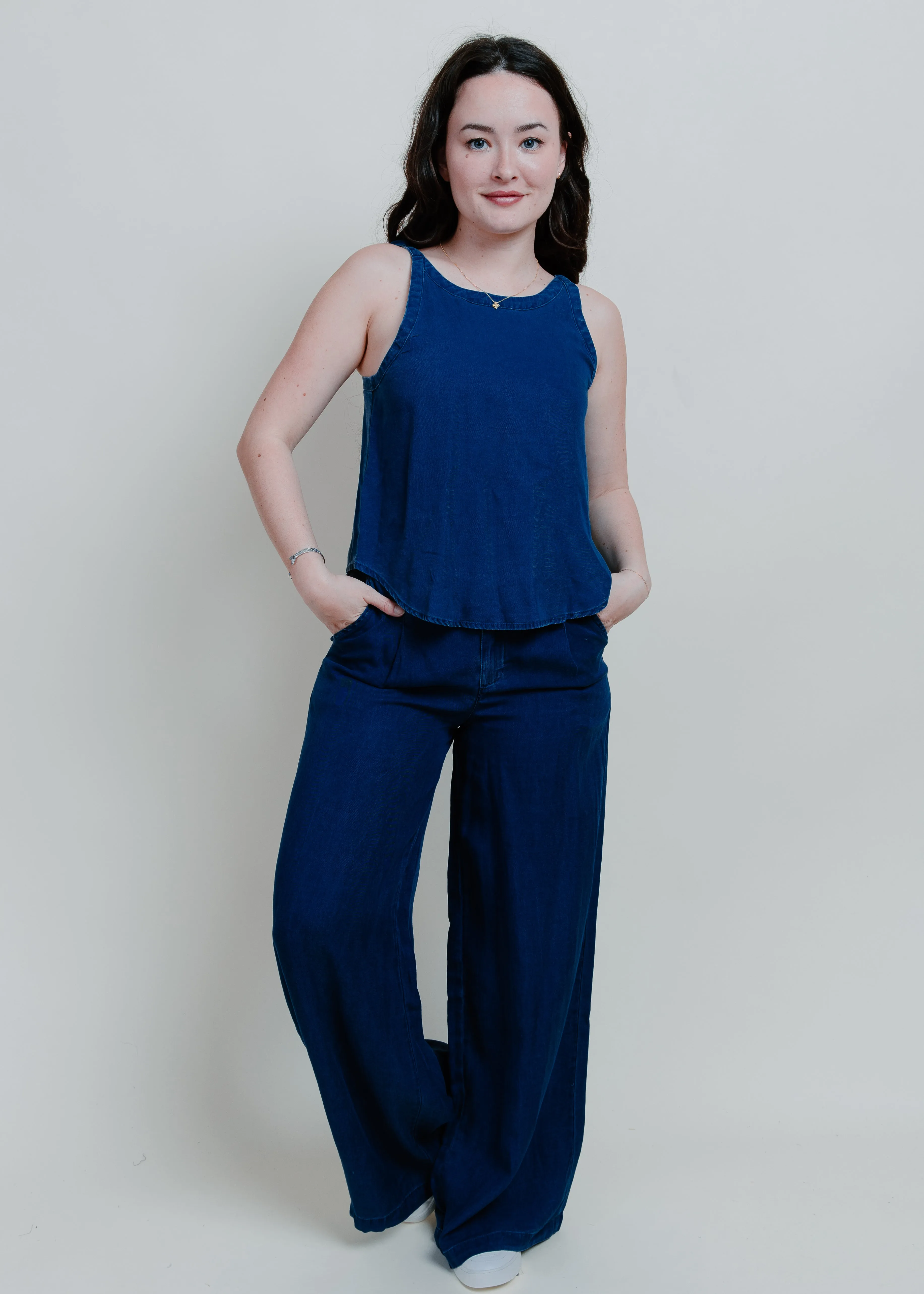 Loraine Chambray Top sold by Vinnie Louise