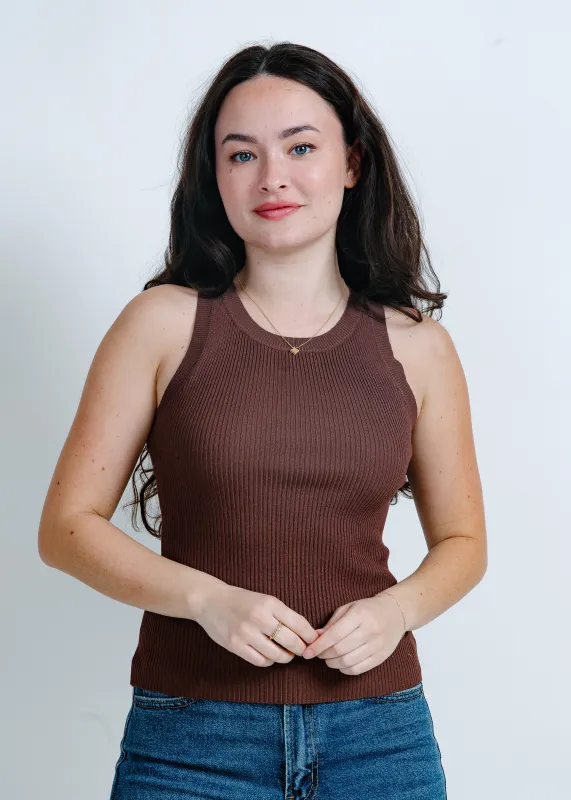 Nola Basic Tank - Brown sold by Vinnie Louise