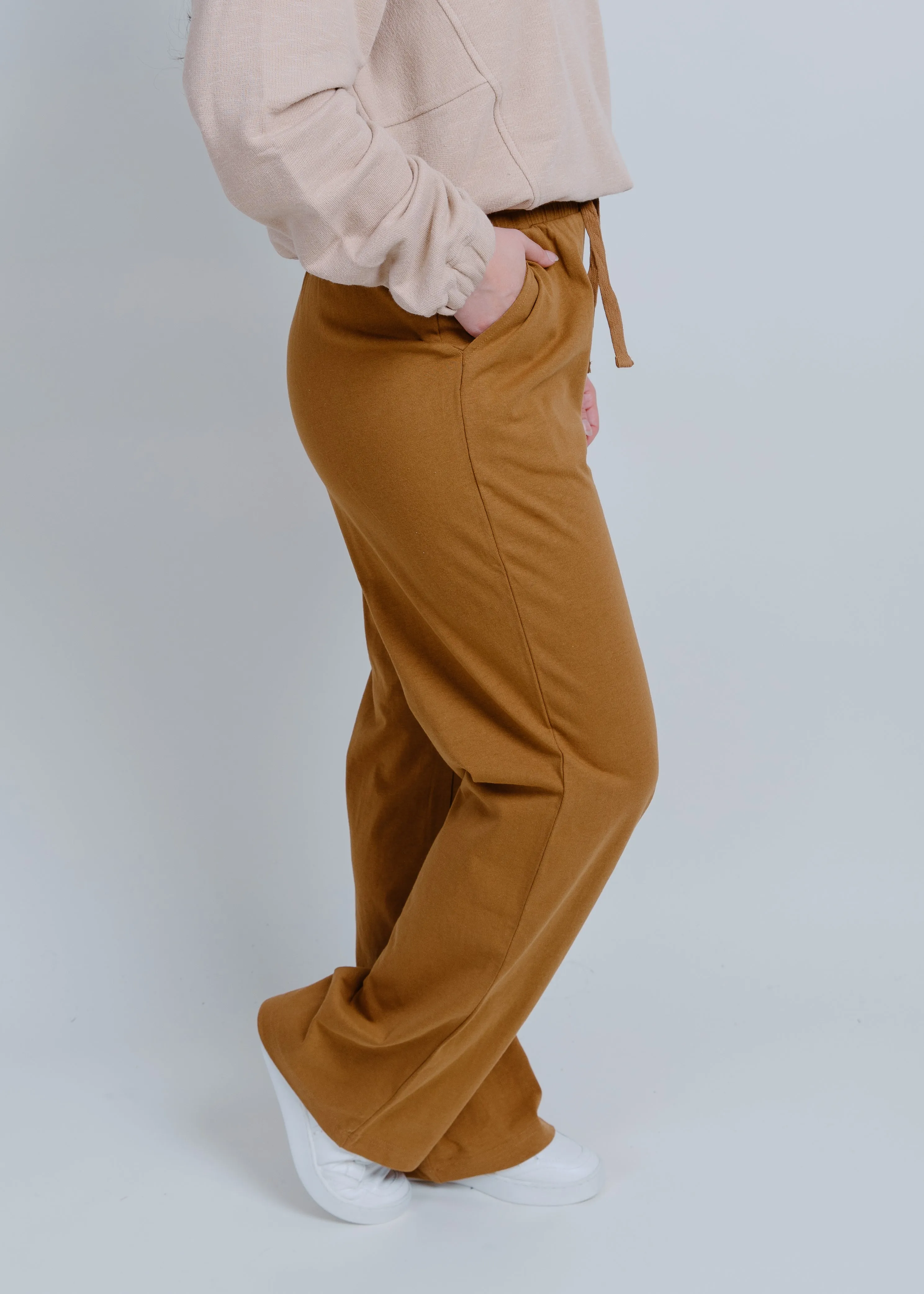 Eleanor Drawstring Pants - Pale Brown sold by Vinnie Louise product image thumbnail 3