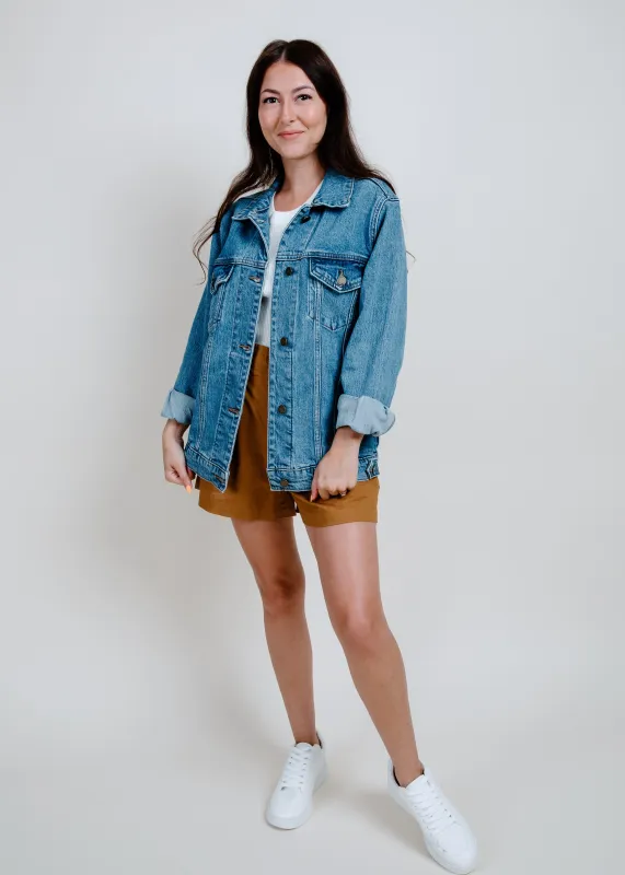 McKenzie Oversized Denim Jacket made by Vinnie Louise