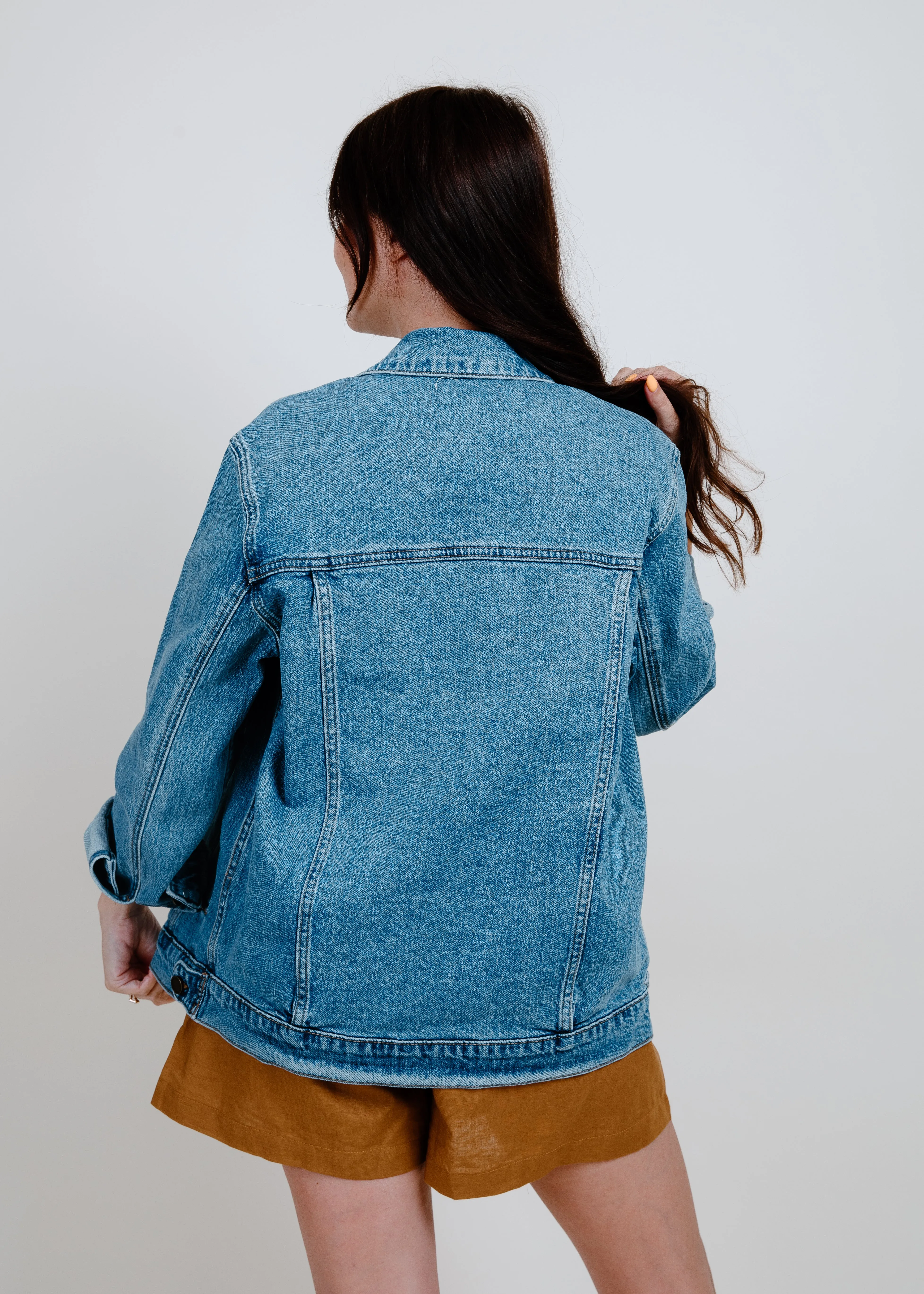McKenzie Oversized Denim Jacket sold by Vinnie Louise product image thumbnail 4