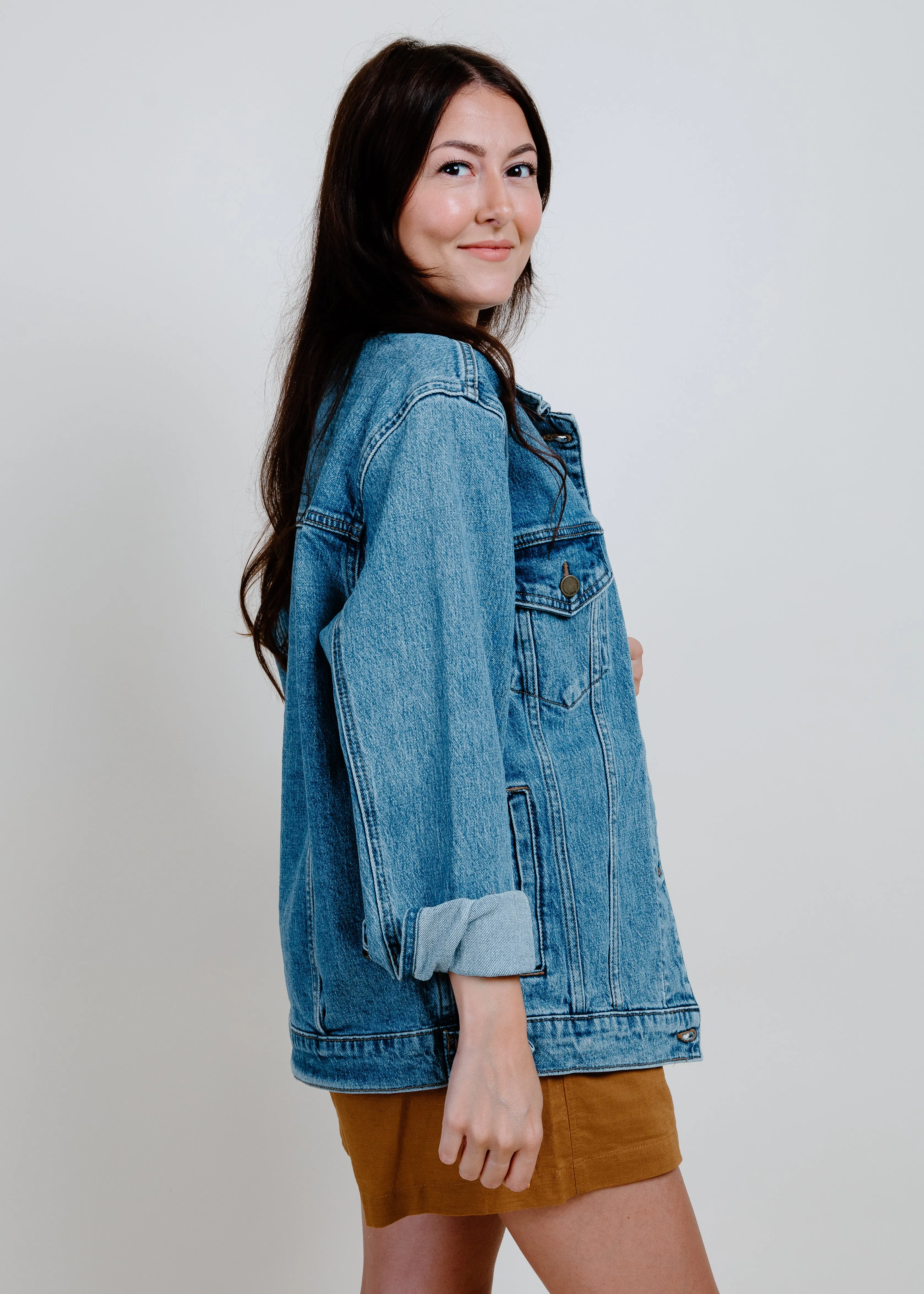 McKenzie Oversized Denim Jacket sold by Vinnie Louise product image thumbnail 2