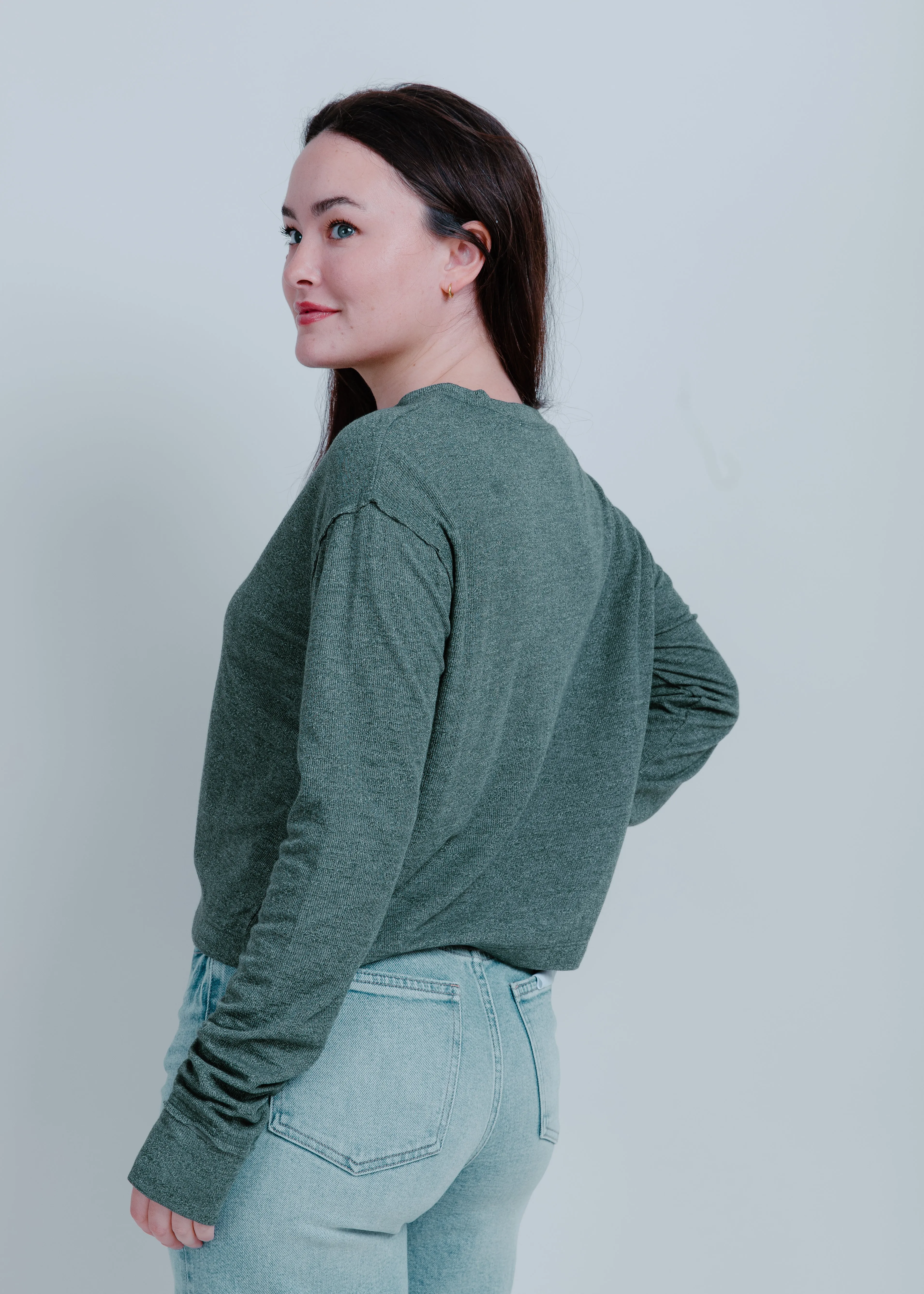 Marley Crewneck - Hunter Green sold by Vinnie Louise product image thumbnail 3