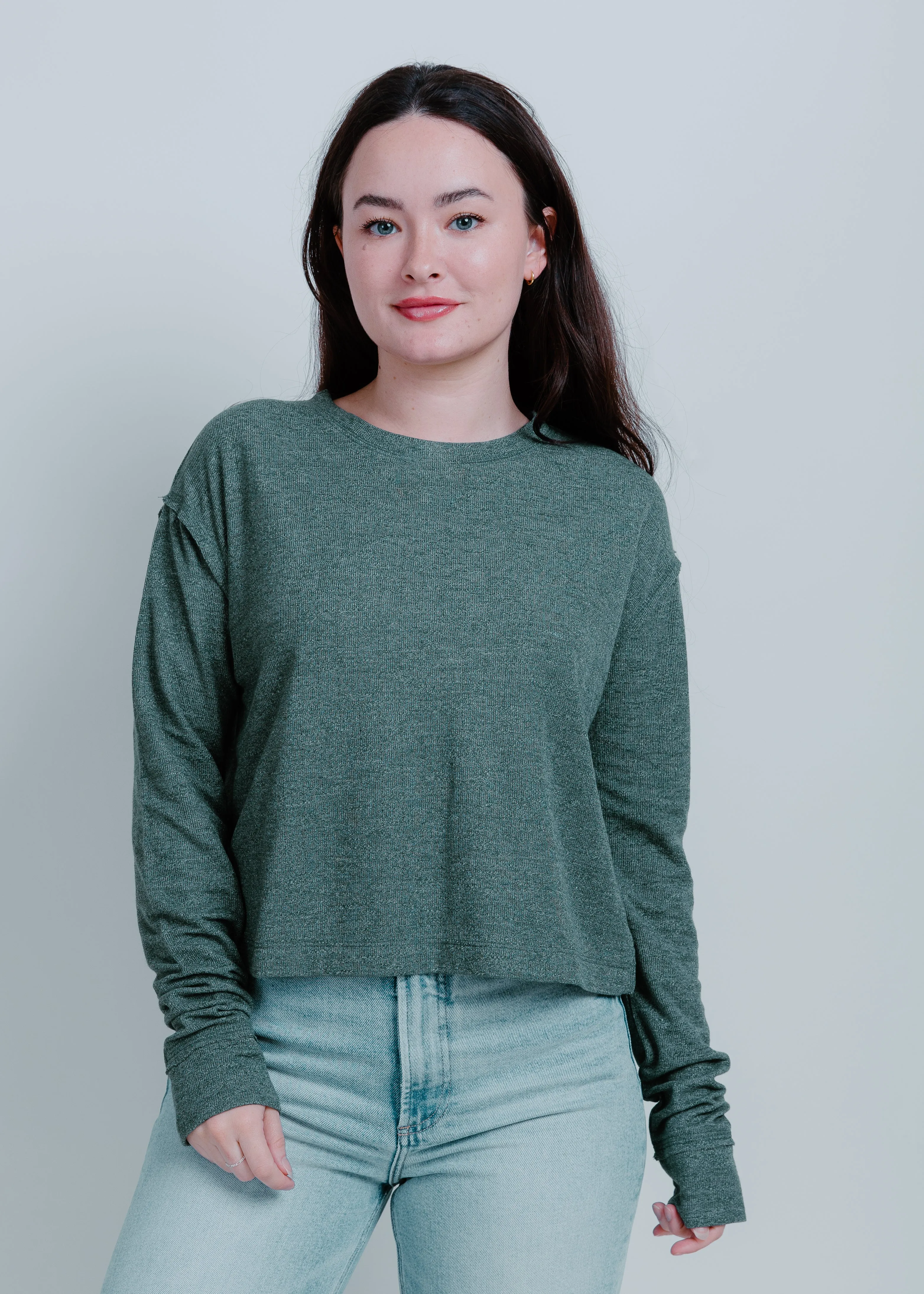 Marley Crewneck - Hunter Green sold by Vinnie Louise product image thumbnail 4