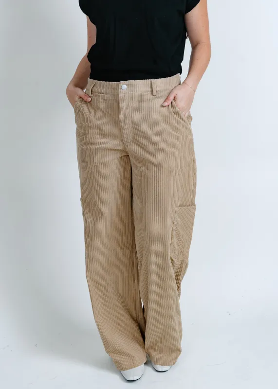 Coffee Shop Corduroy Cargo Pants sold by Vinnie Louise