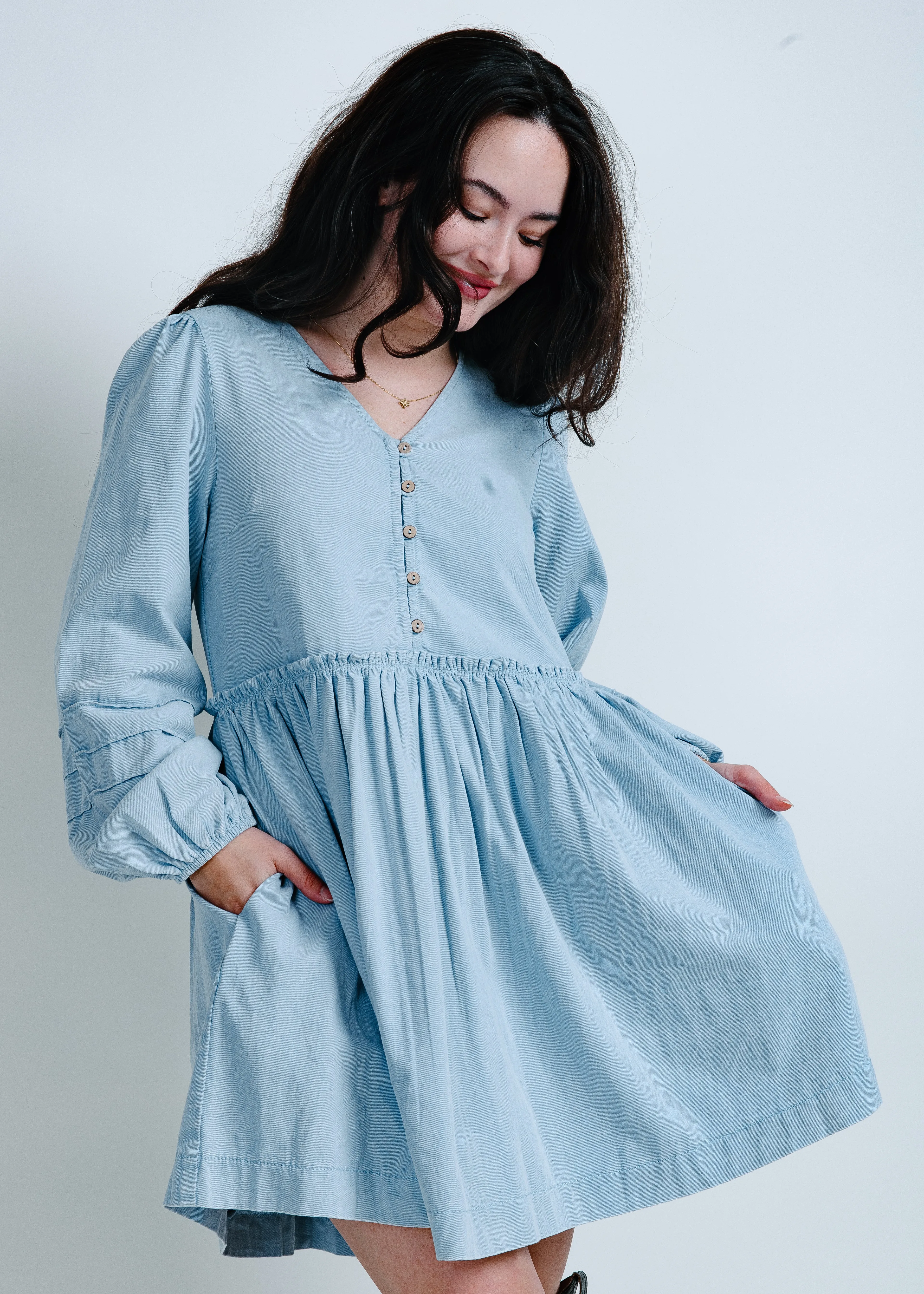 Laina Button Down Mini Dress sold by Vinnie Louise product image thumbnail 5