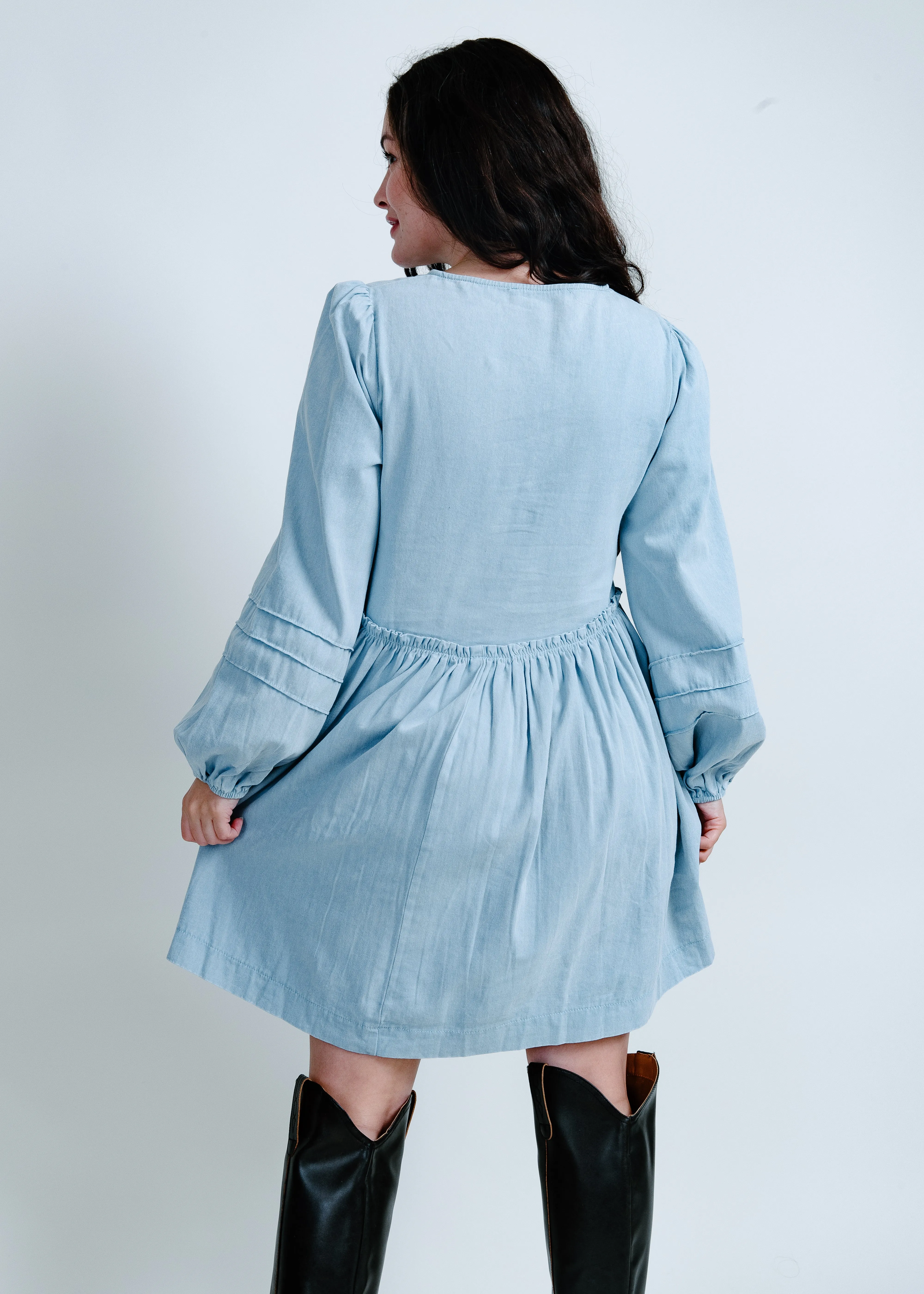 Laina Button Down Mini Dress sold by Vinnie Louise product image thumbnail 3