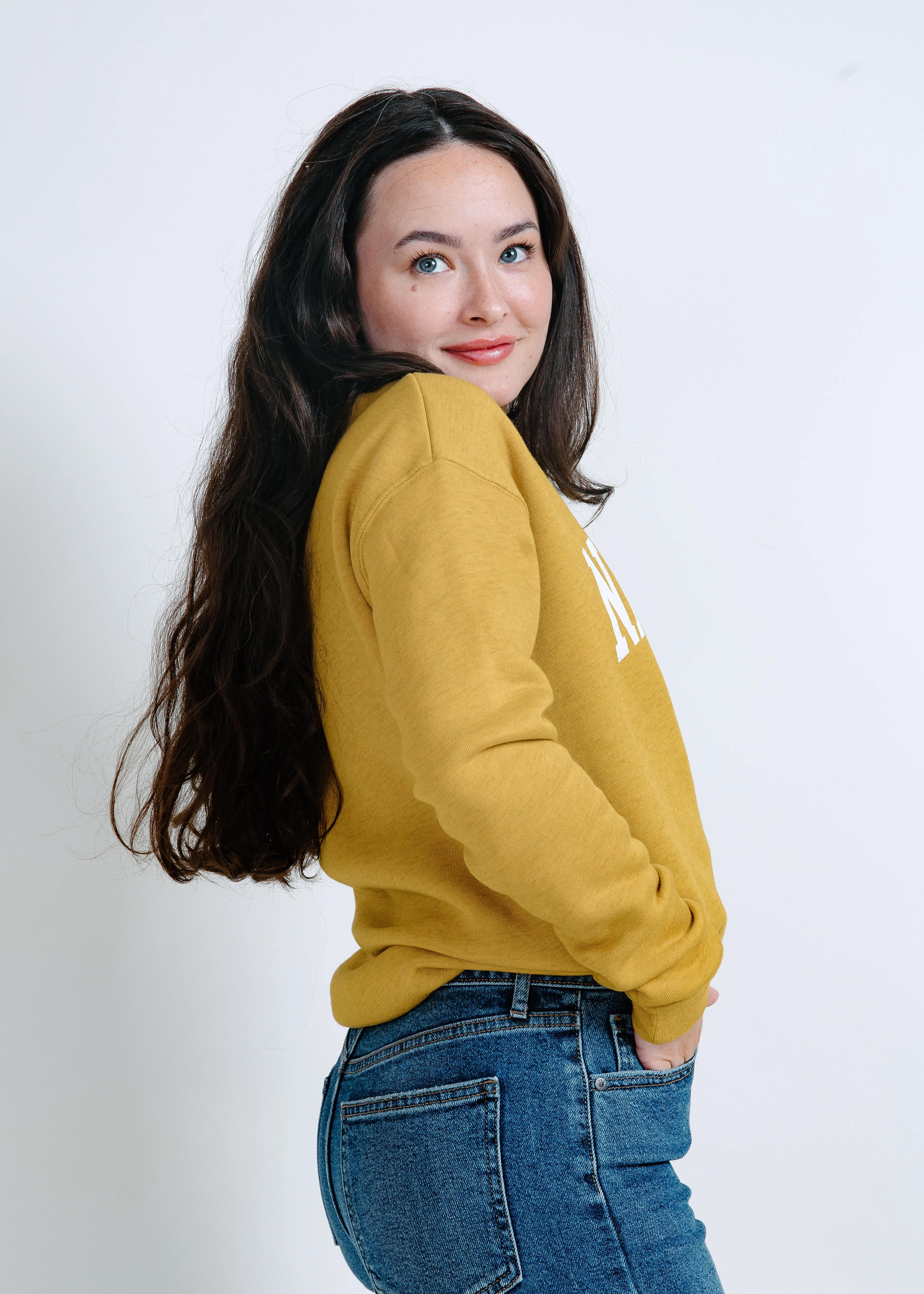 Nashville Graphic Crewneck - Mustard sold by Vinnie Louise product image thumbnail 2