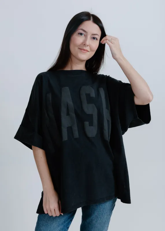 Kacey Oversized Tee - Black sold by Vinnie Louise