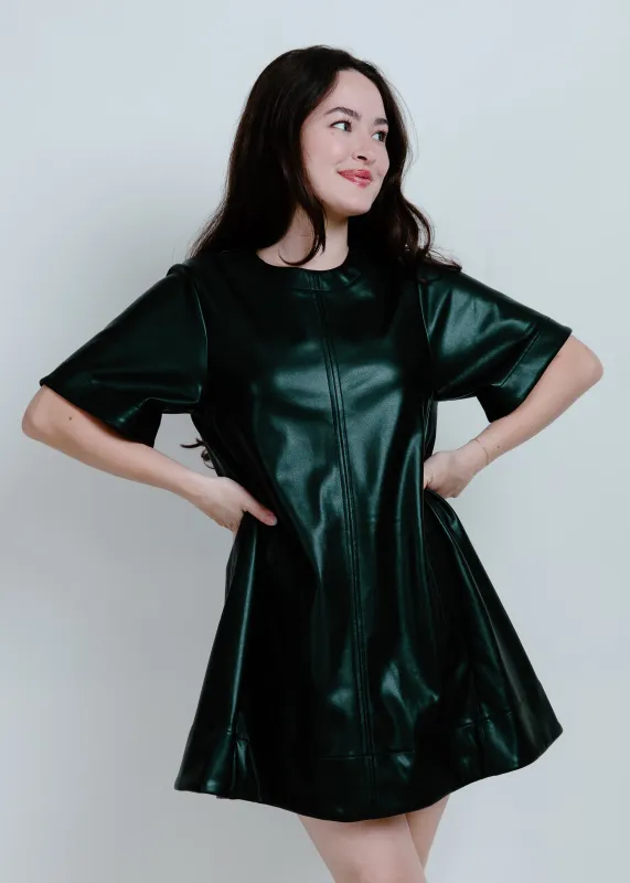 Charlie Faux Leather Mini Dress sold by Vinnie Louise