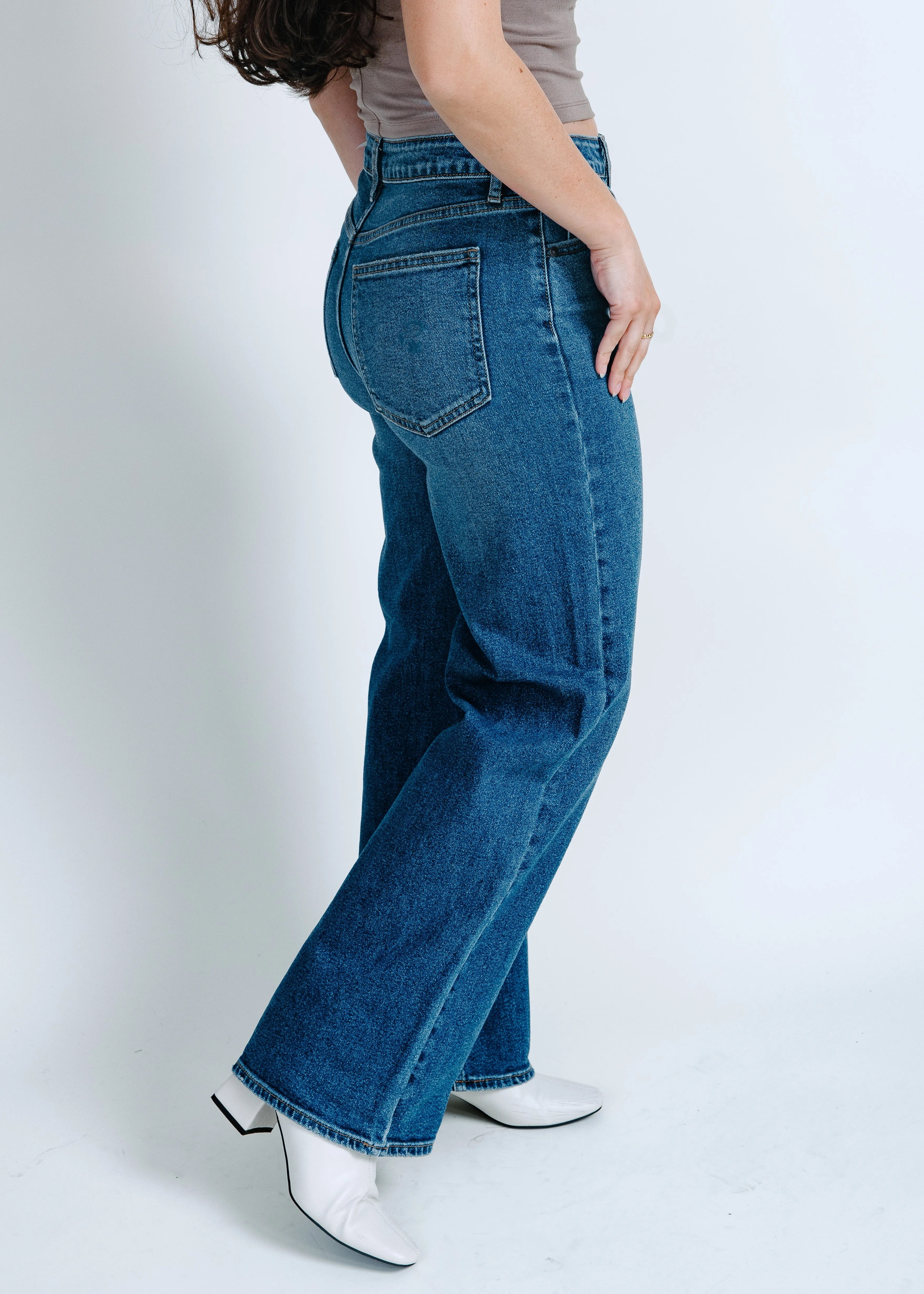 Delaney Straight Leg Denim - Dark Wash sold by Vinnie Louise product image thumbnail 2