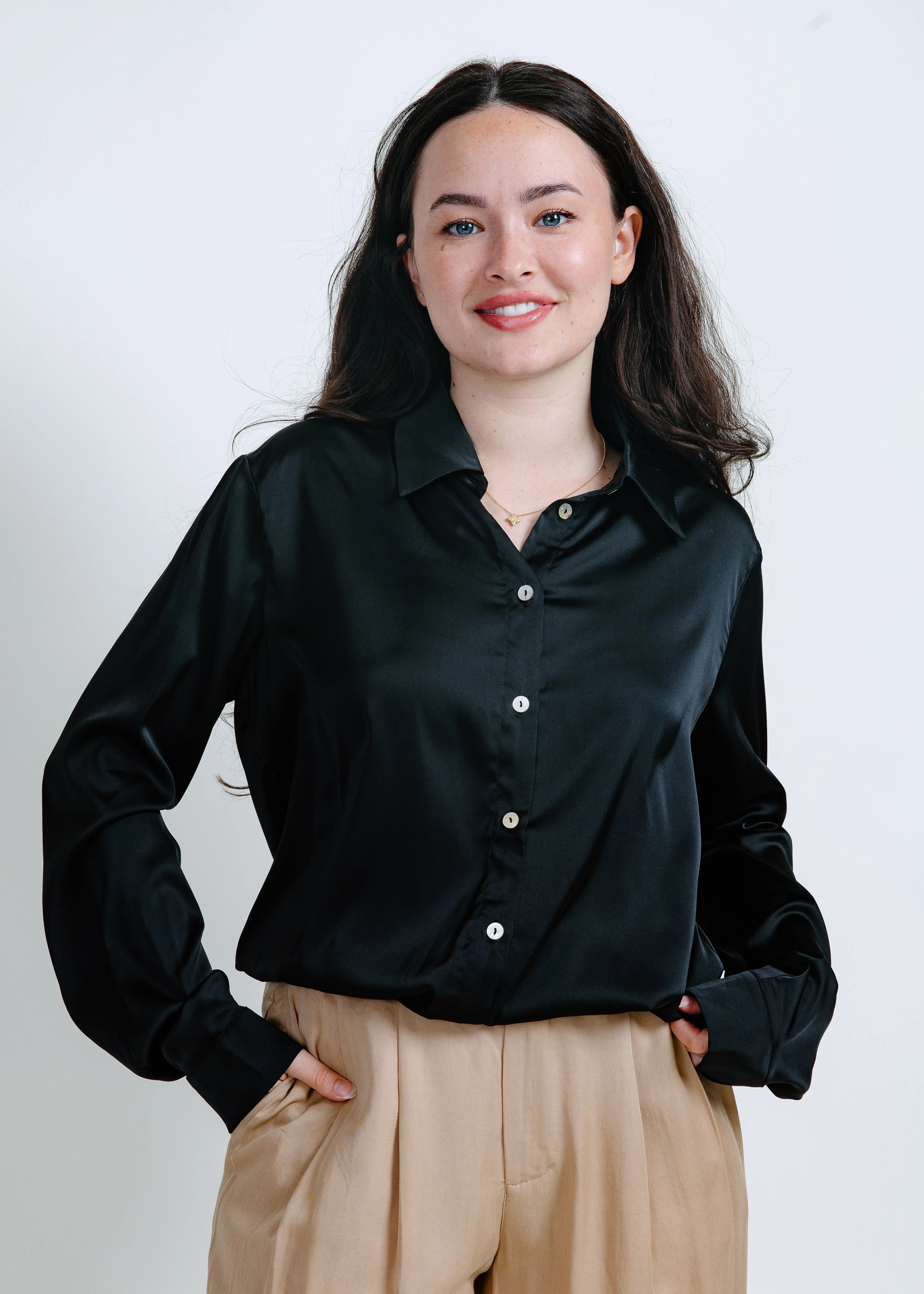 Hunter Satin Bodysuit - Black sold by Vinnie Louise product image thumbnail 4